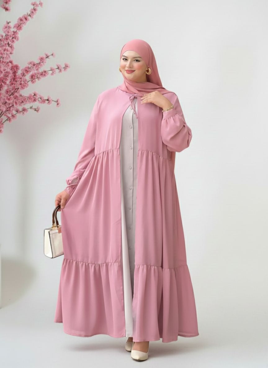 عباية يمامة وردية