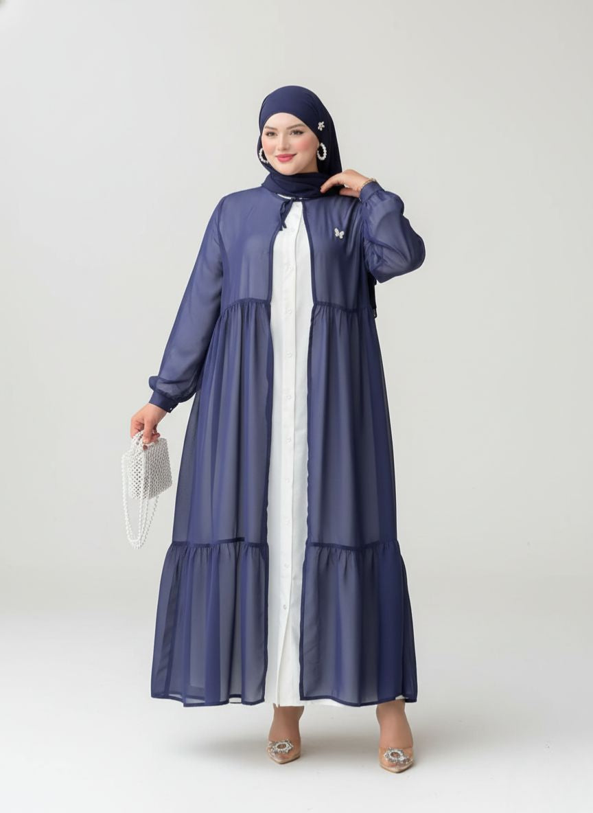 عباية يمامة أزرق بحري