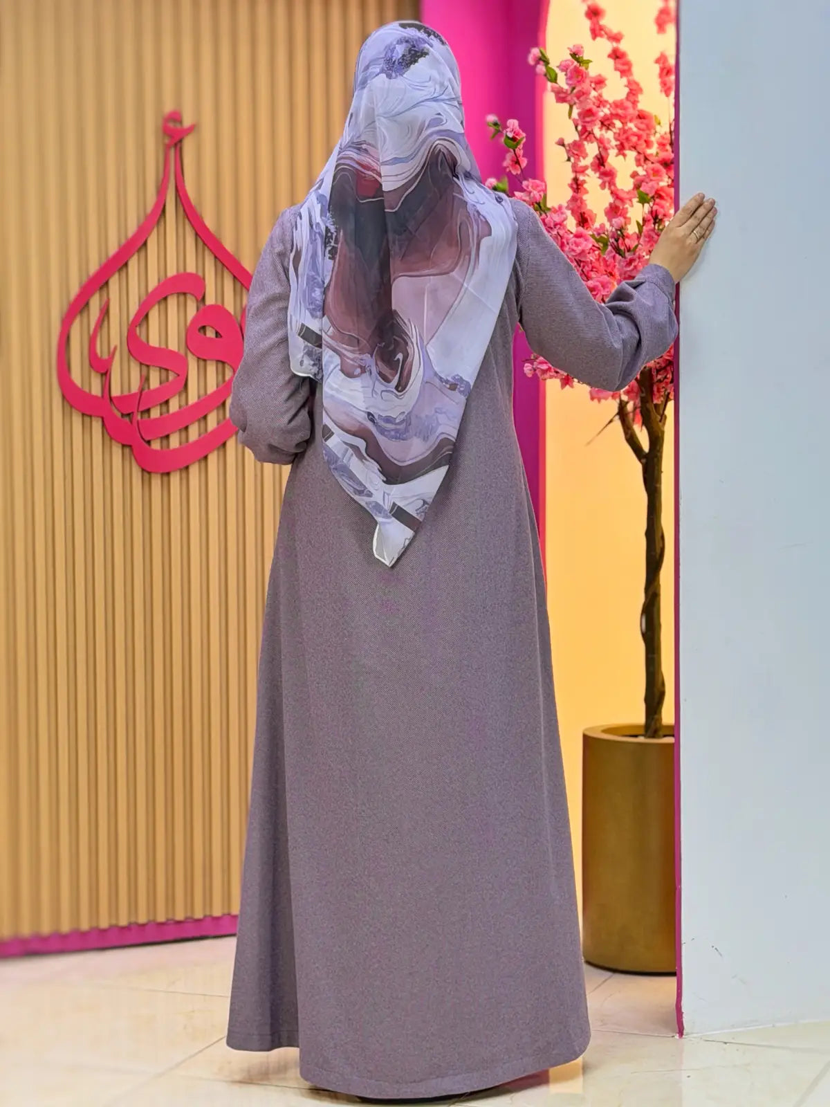 فستان سلام بنفسجي