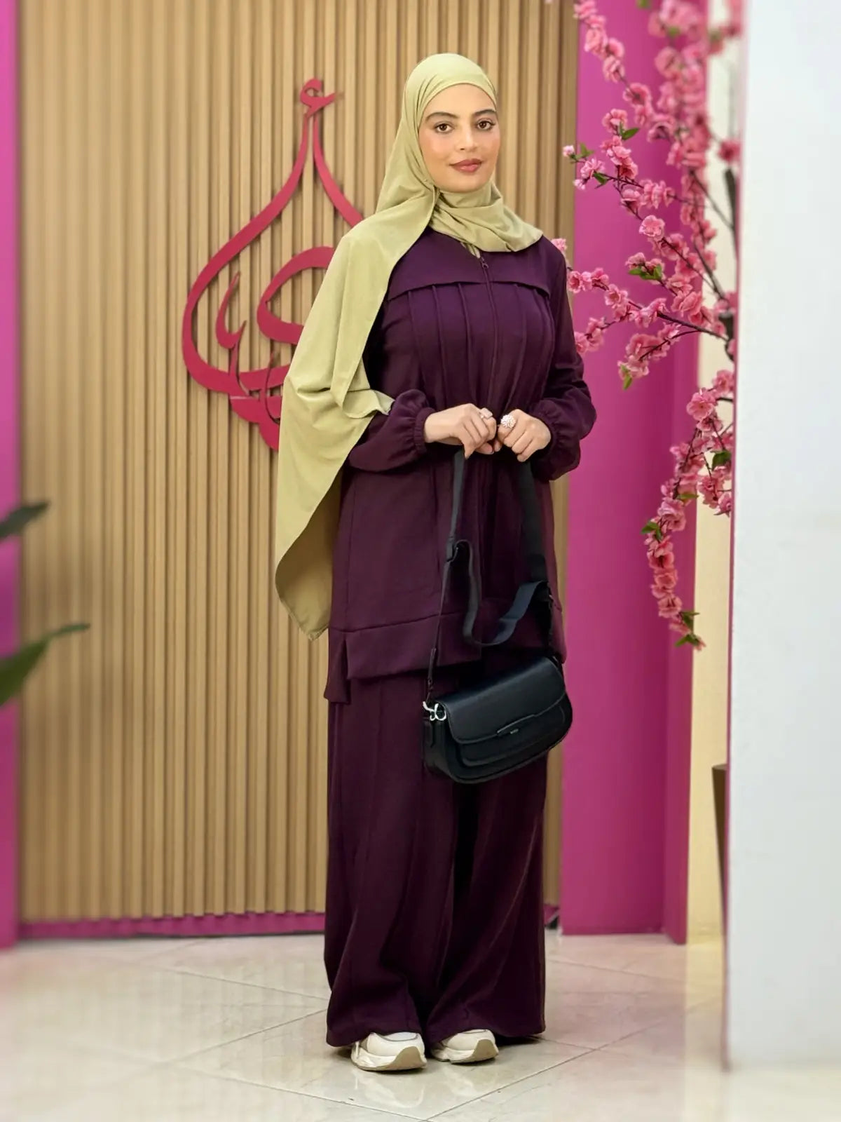 طقم ريم بنفسجي