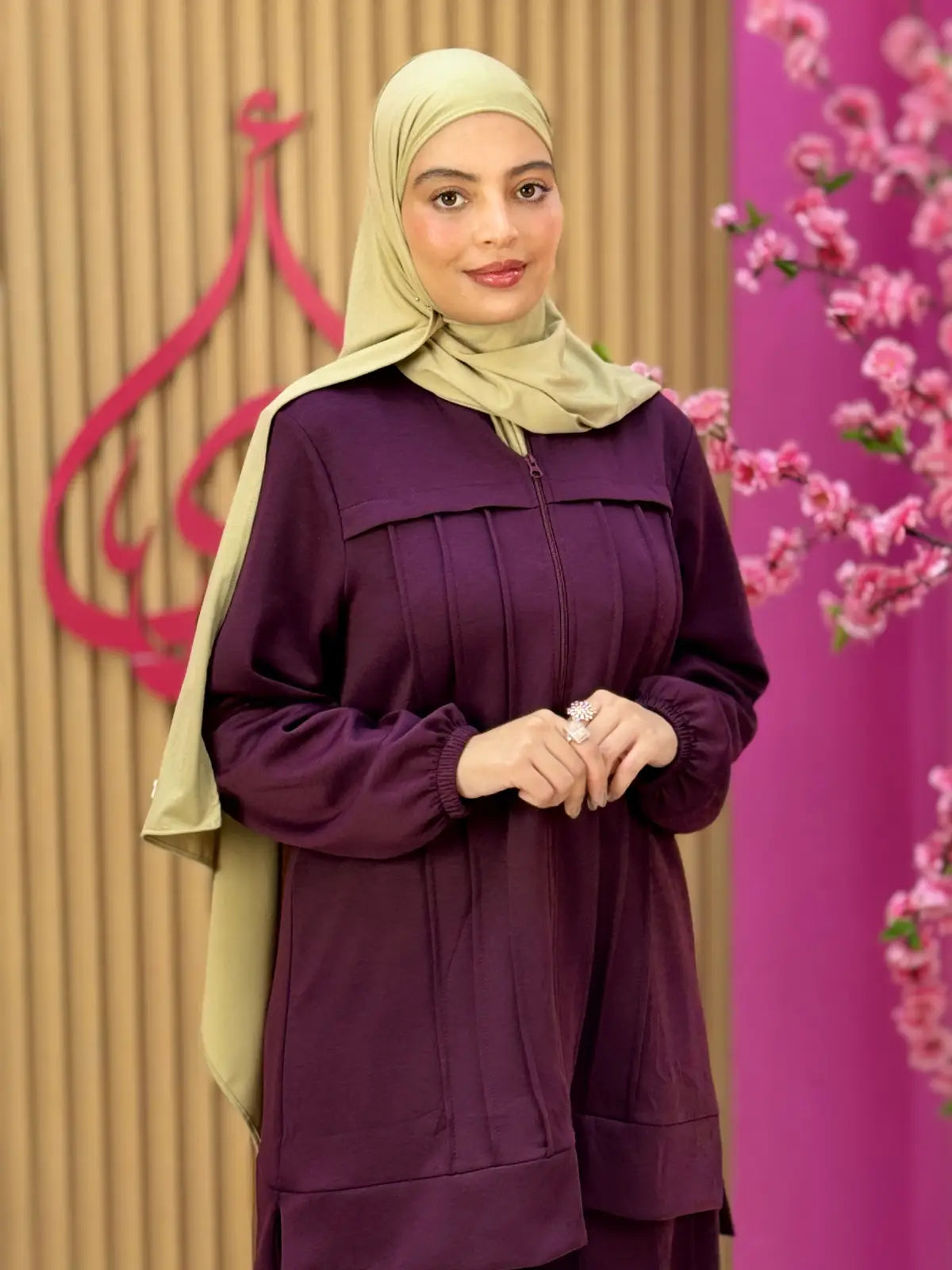 طقم ريم بنفسجي