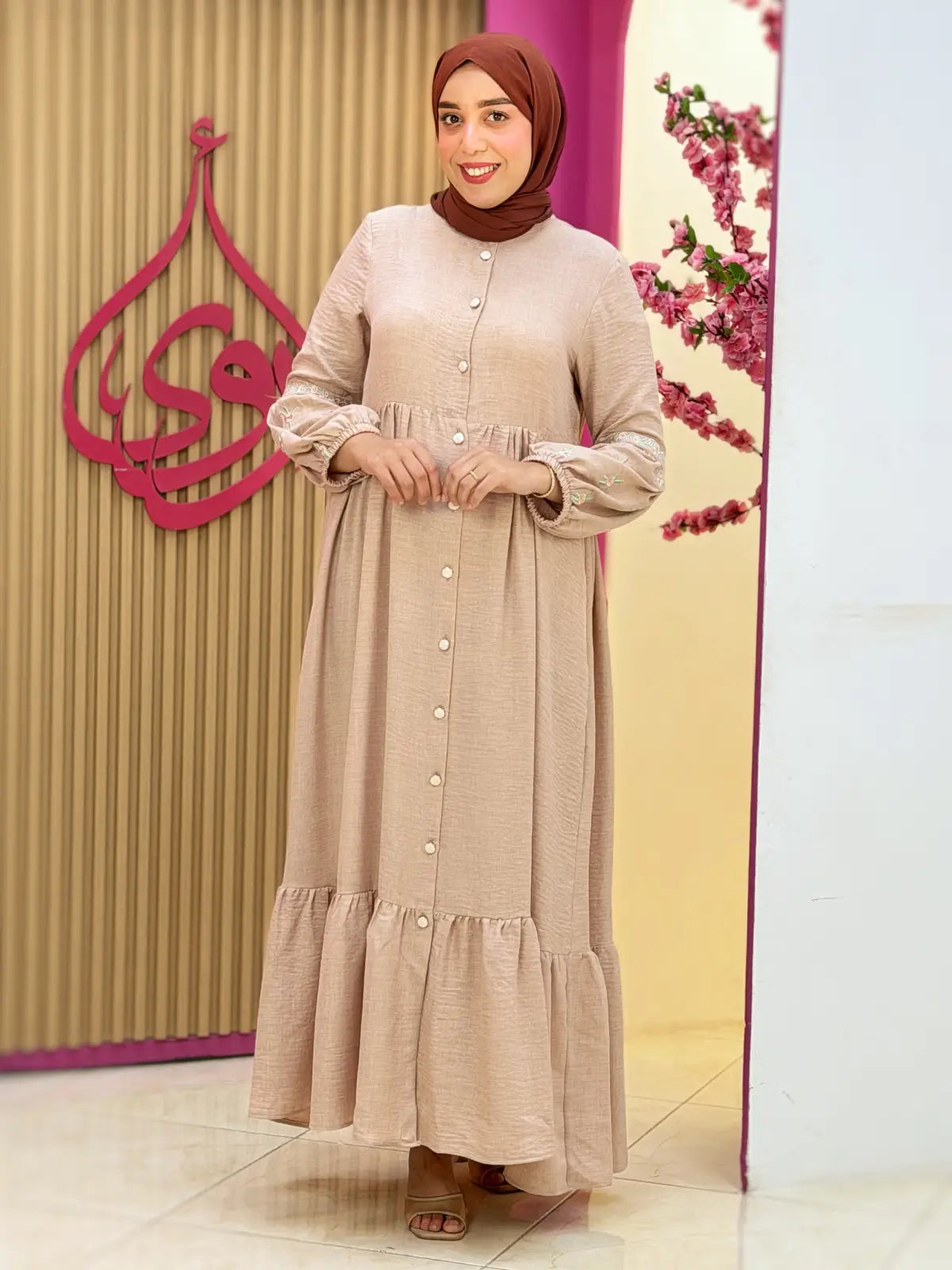 فستان ورود بيج
