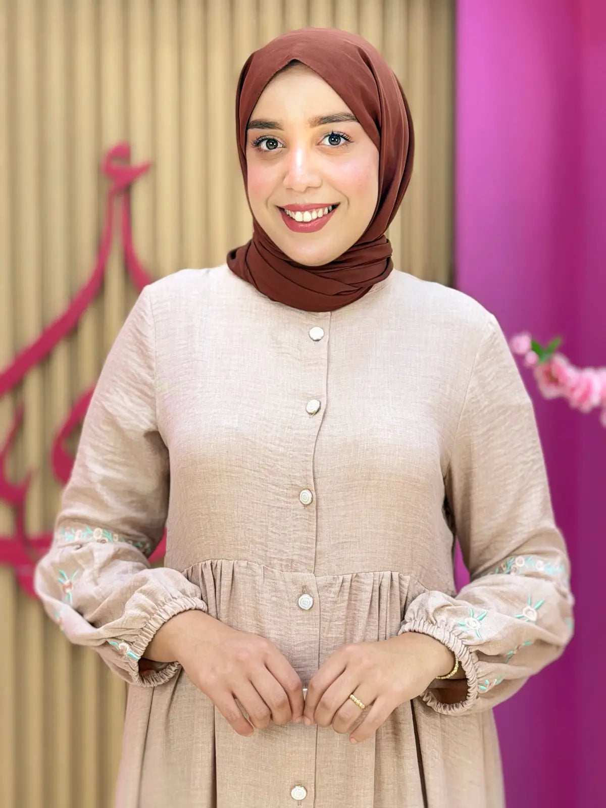 فستان ورود بيج