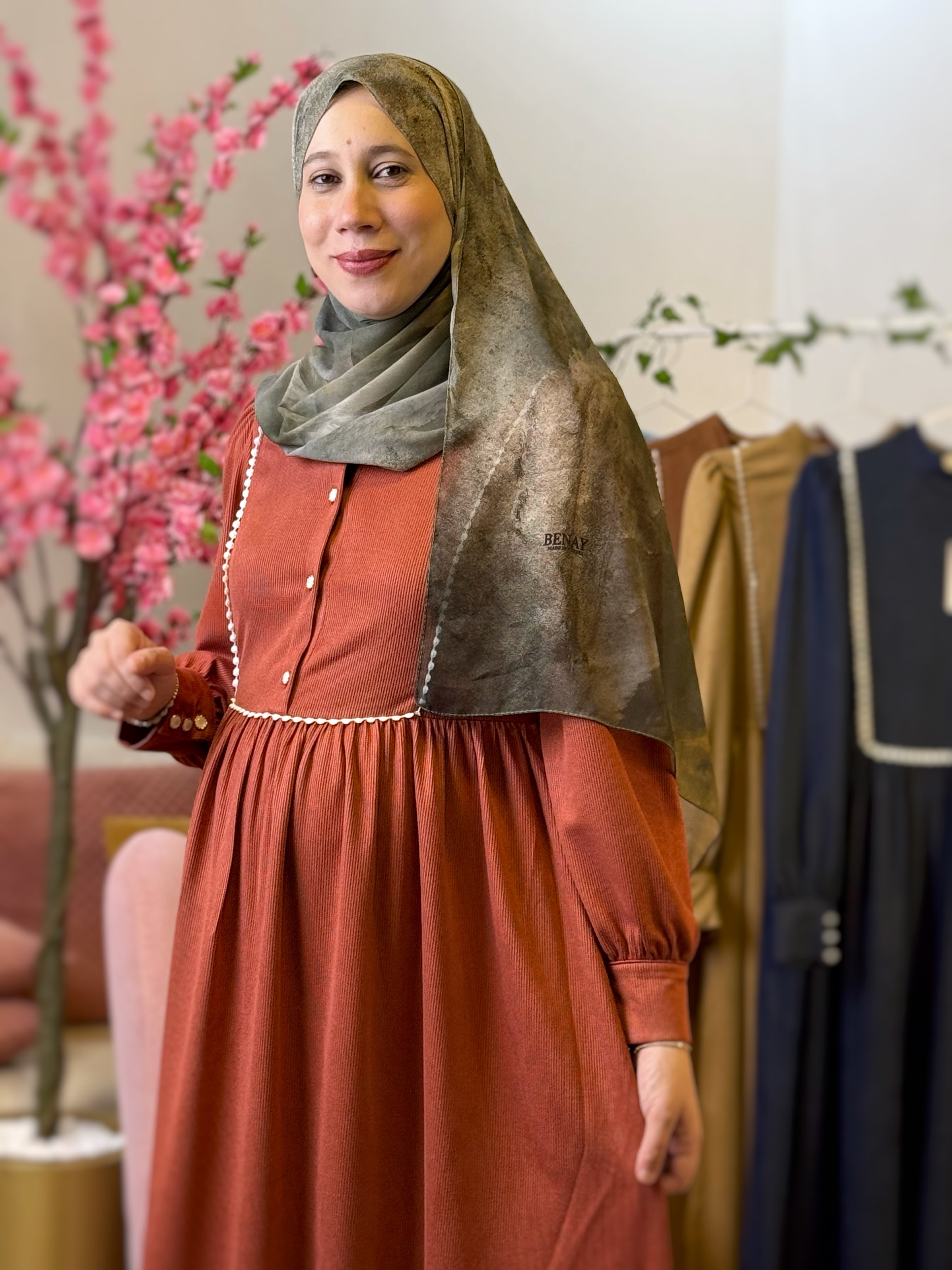 Robe SANDIA Rouge Brique