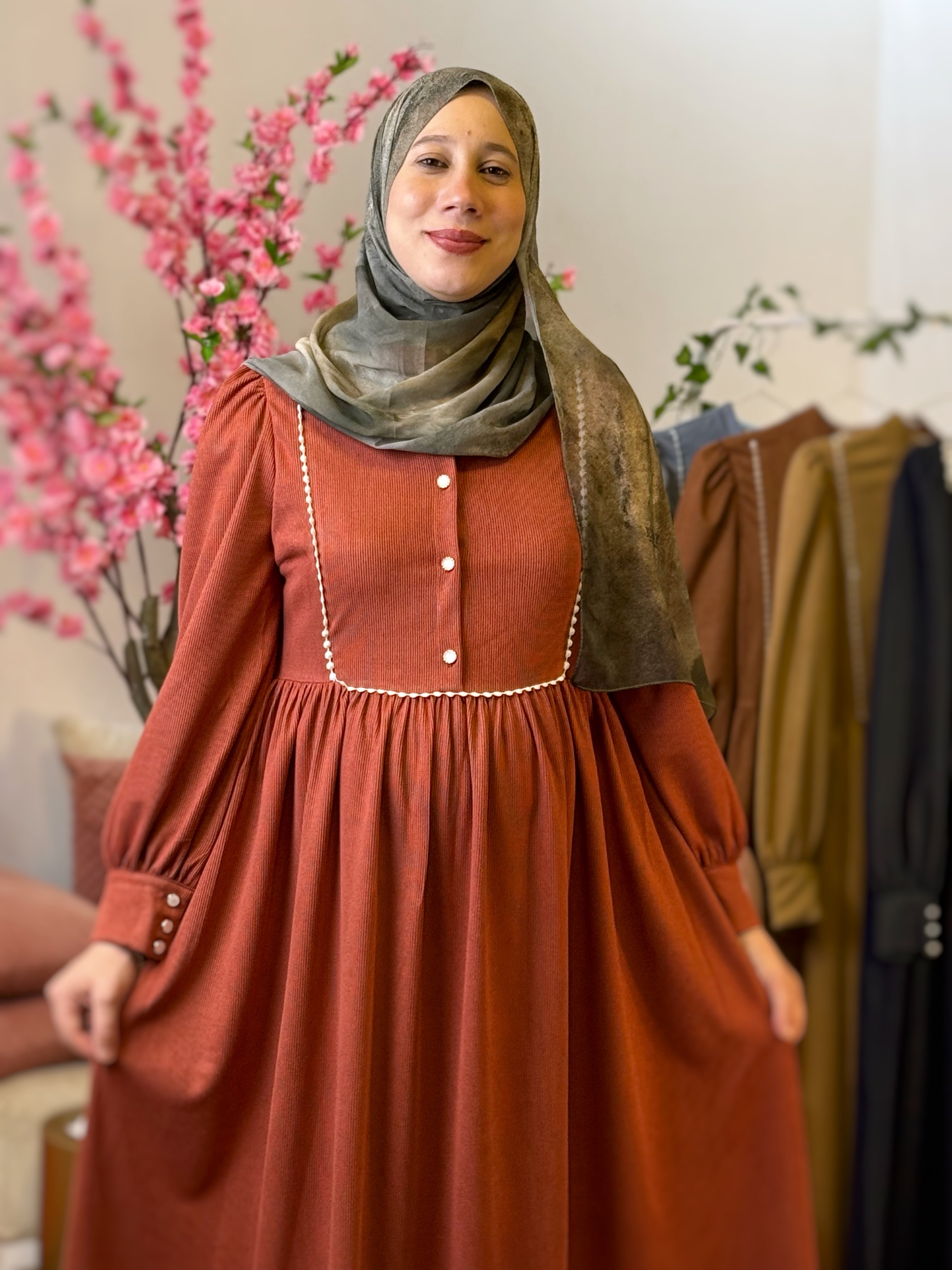 Robe SANDIA Rouge Brique