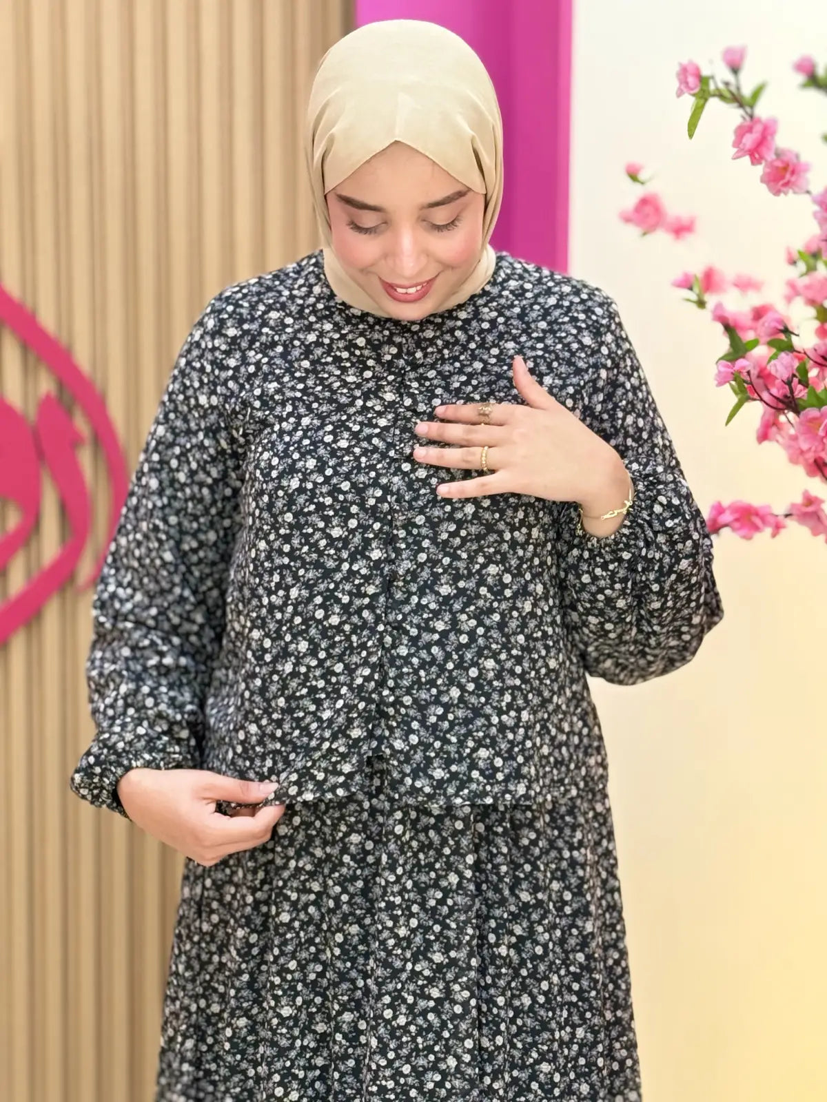 طقم جمانة أسود