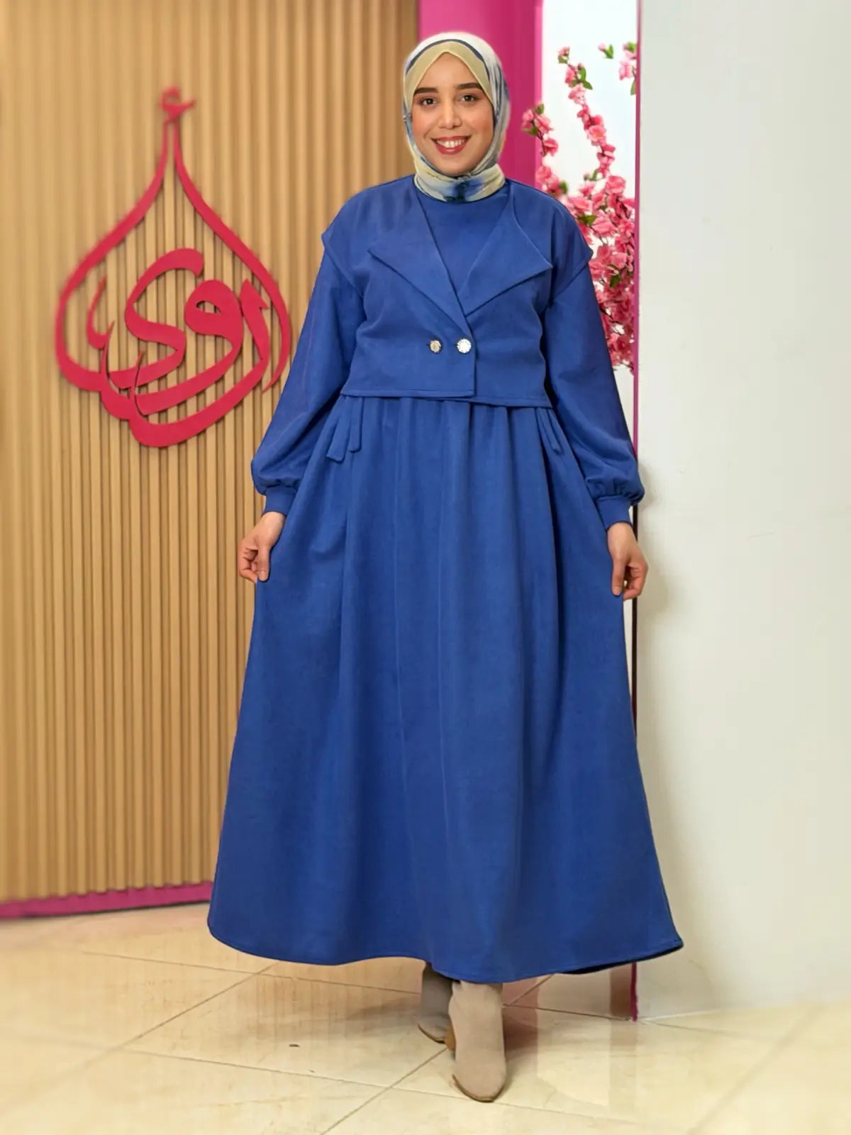 فستان لورا أزرق