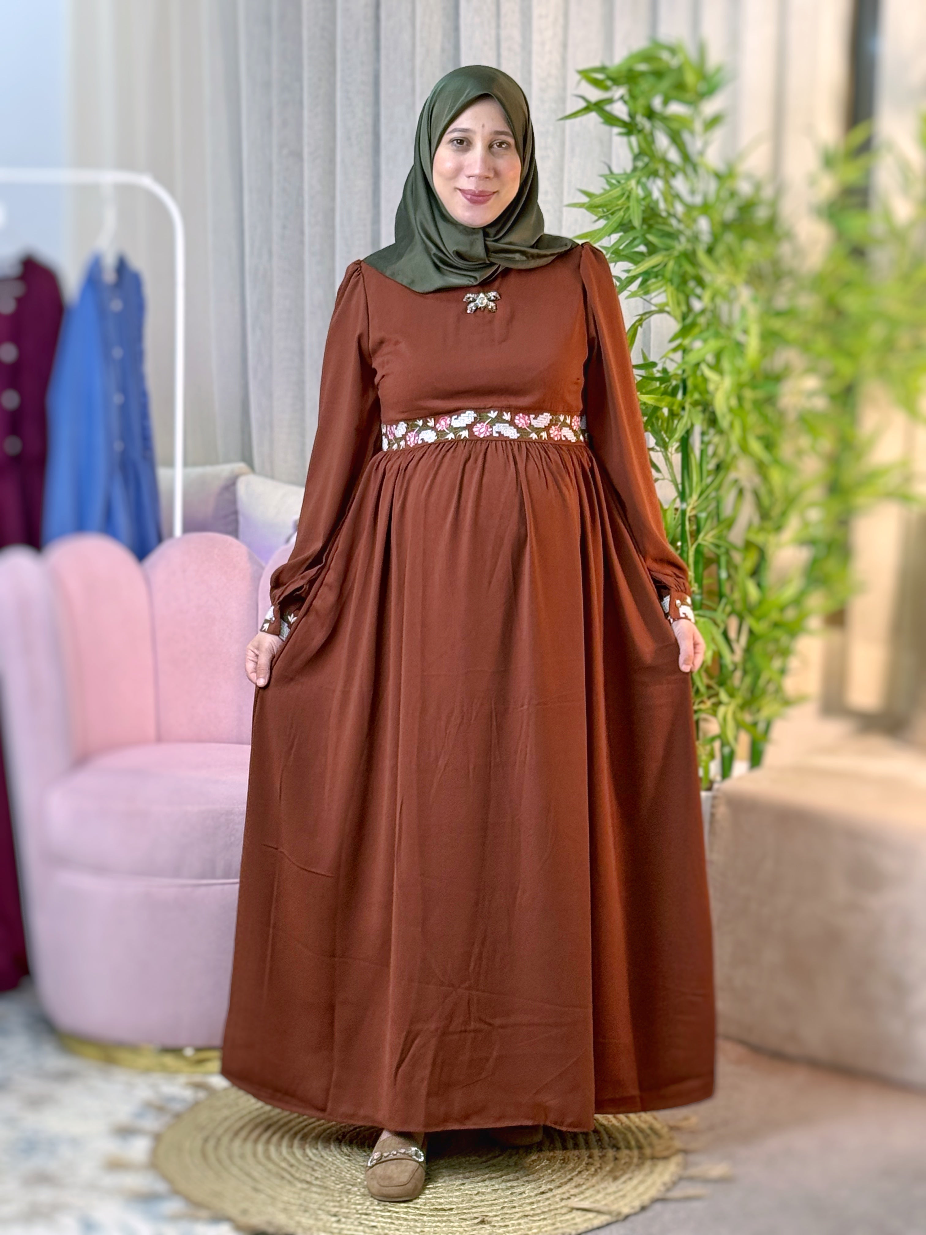 Robe FIRDAOUS Marron