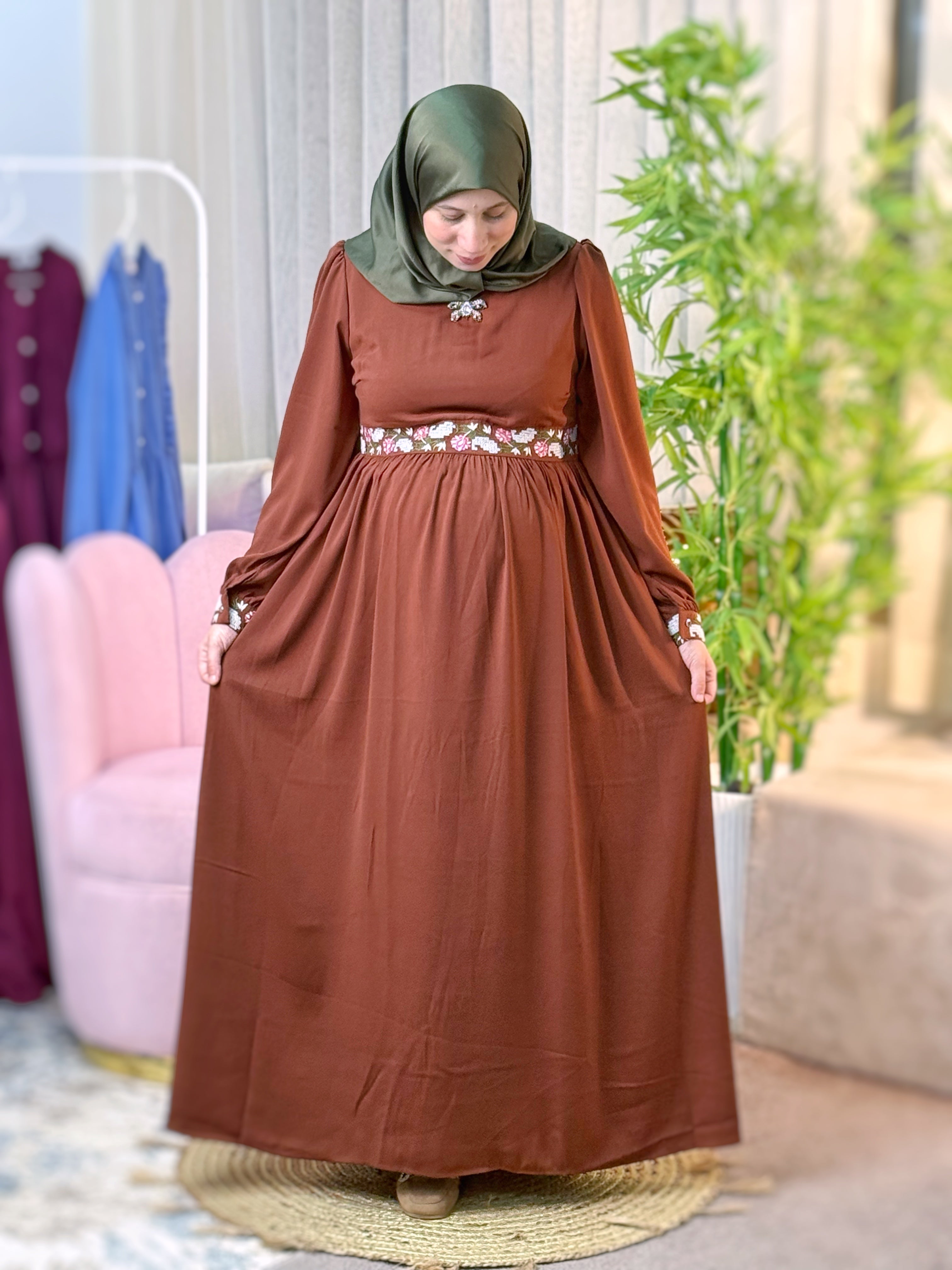 Robe FIRDAOUS Marron