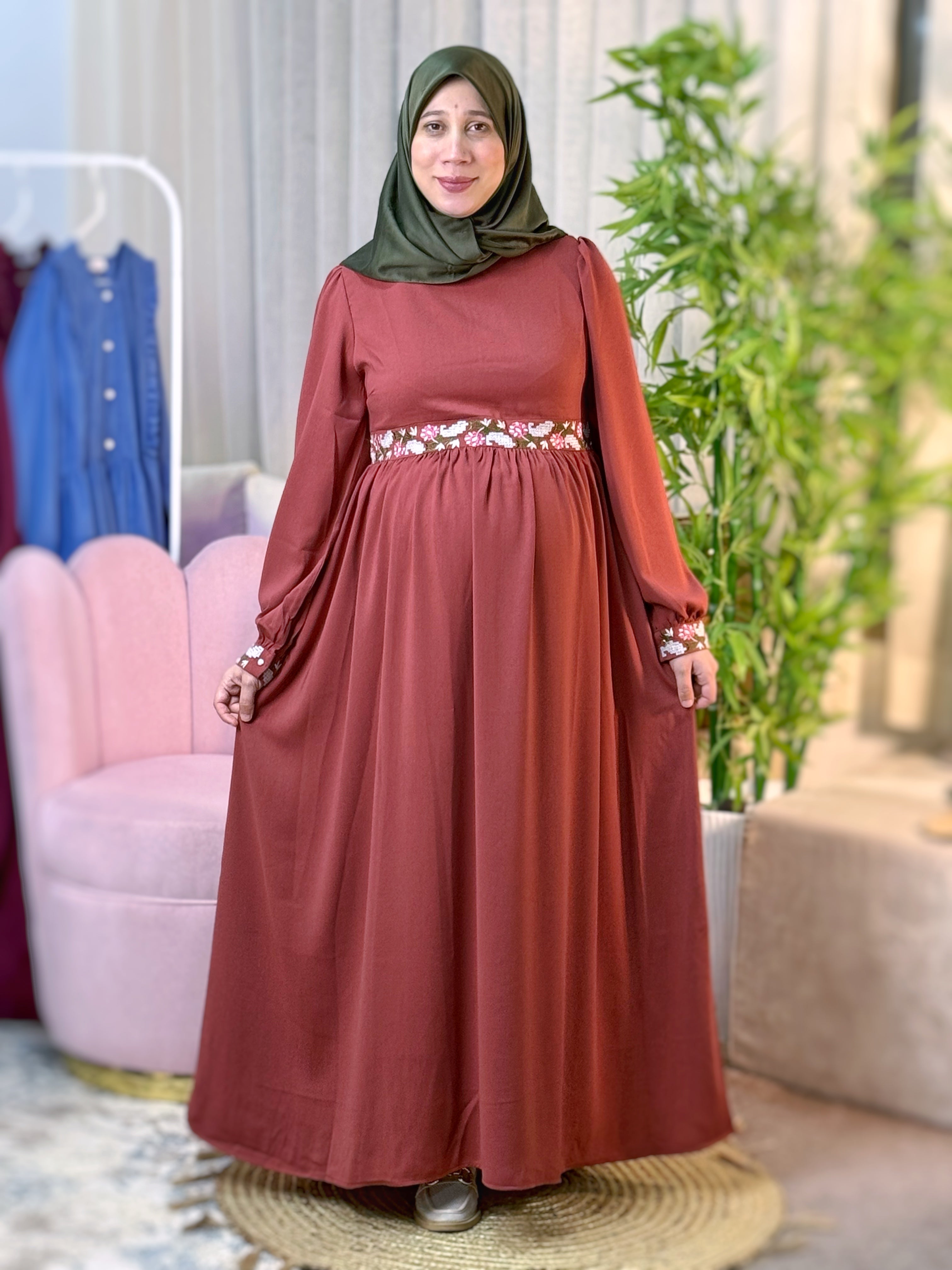 Robe FIRDAOUS Rouge Brique