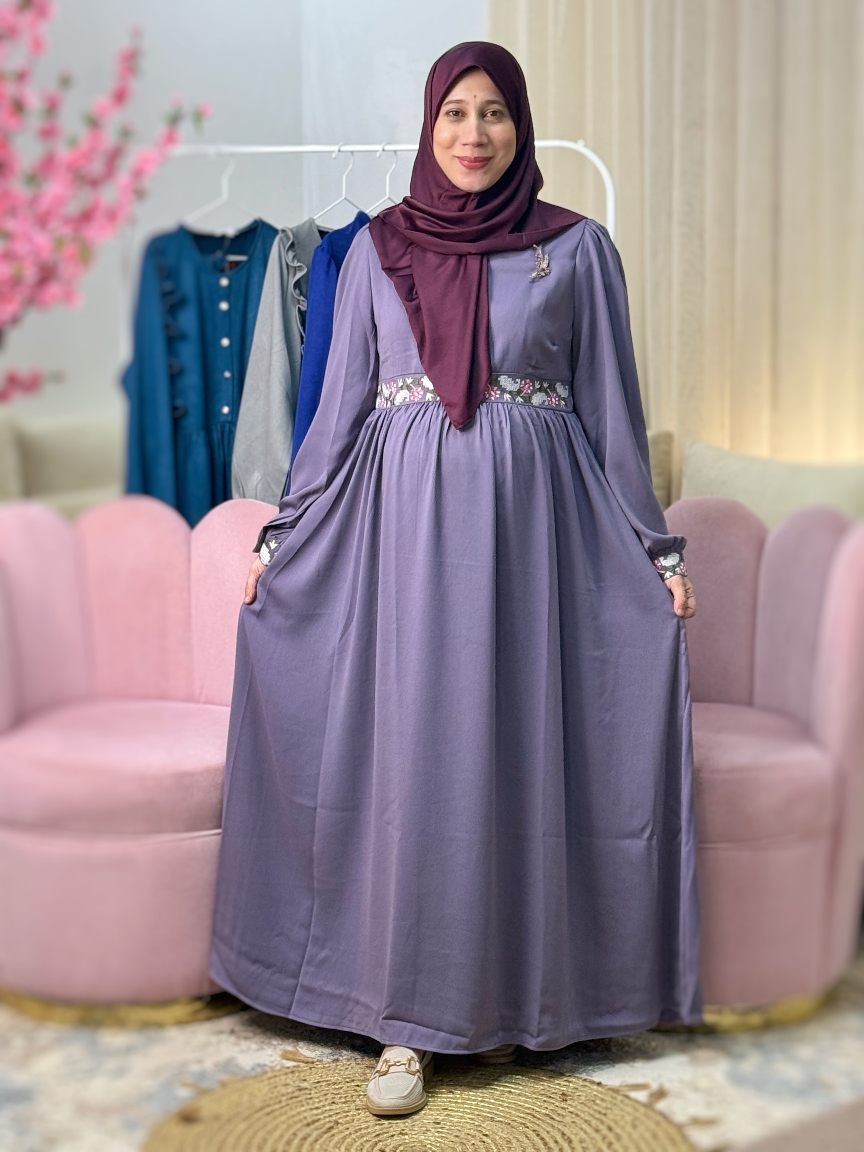 Robe FIRDAOUS Mauve Iris