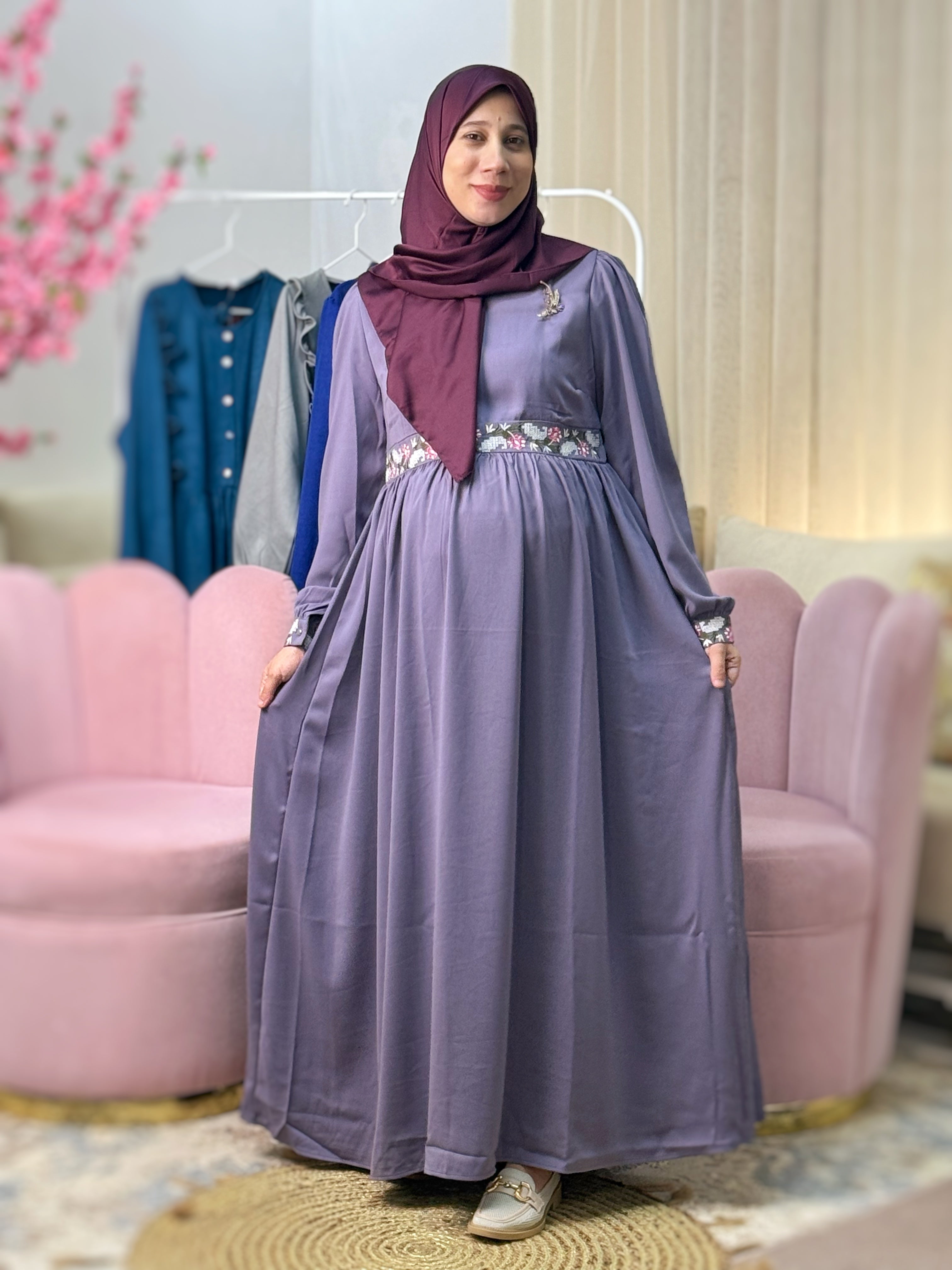 Robe FIRDAOUS Mauve Iris