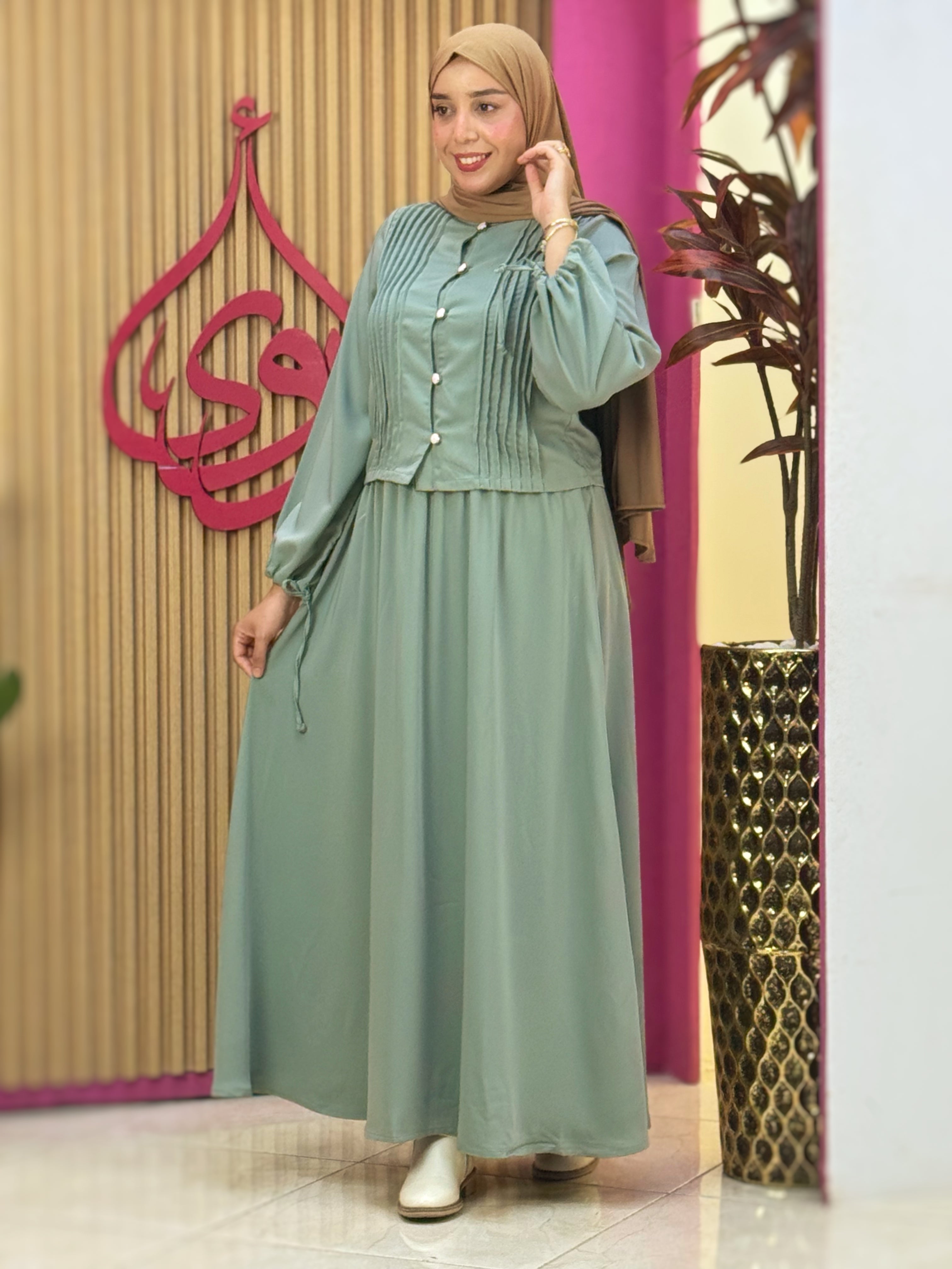 طقم نور أخضر