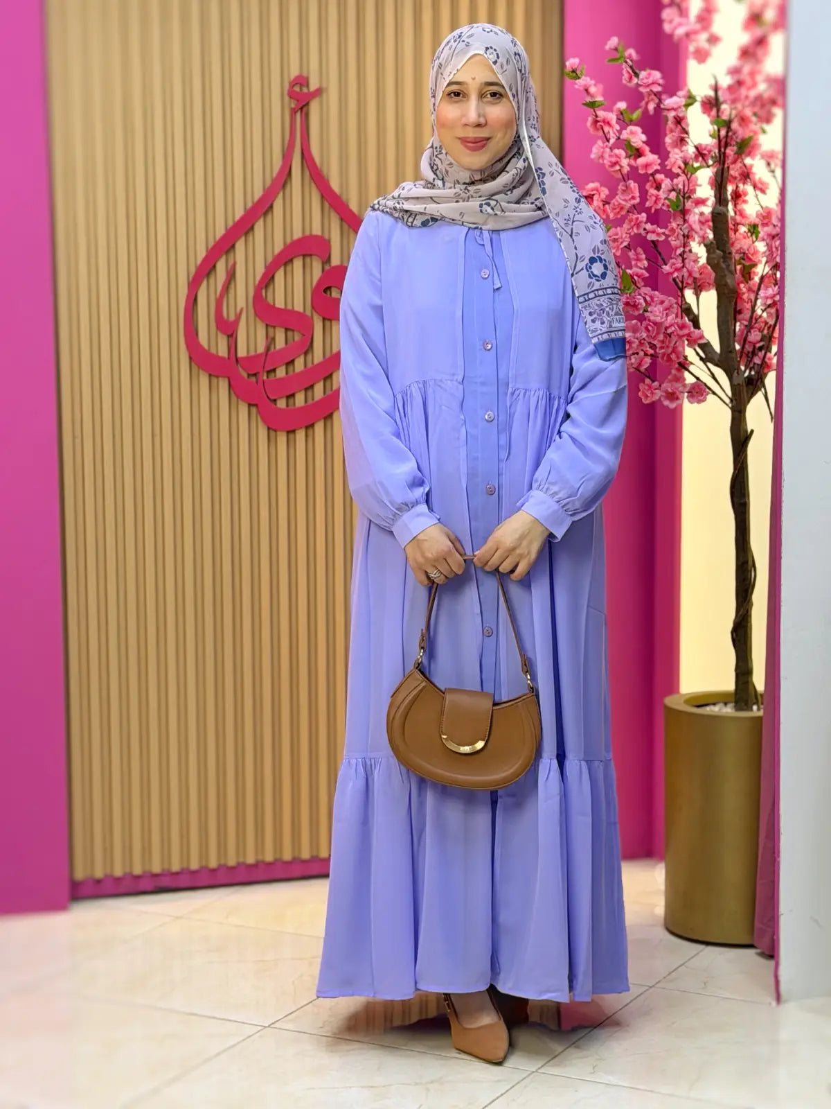 عباية يمامة بنفسجي