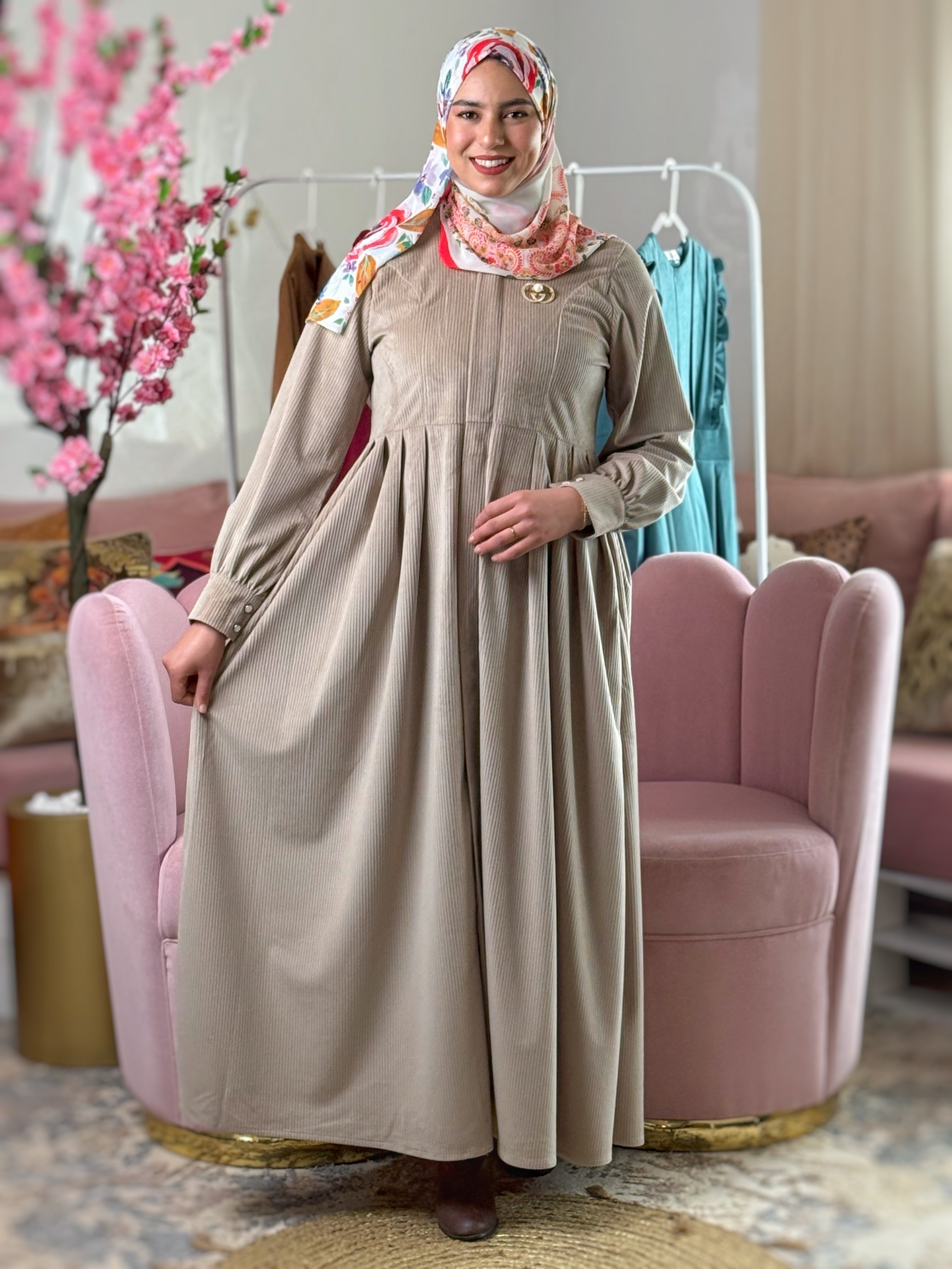 Robe SOUHAILA Beige