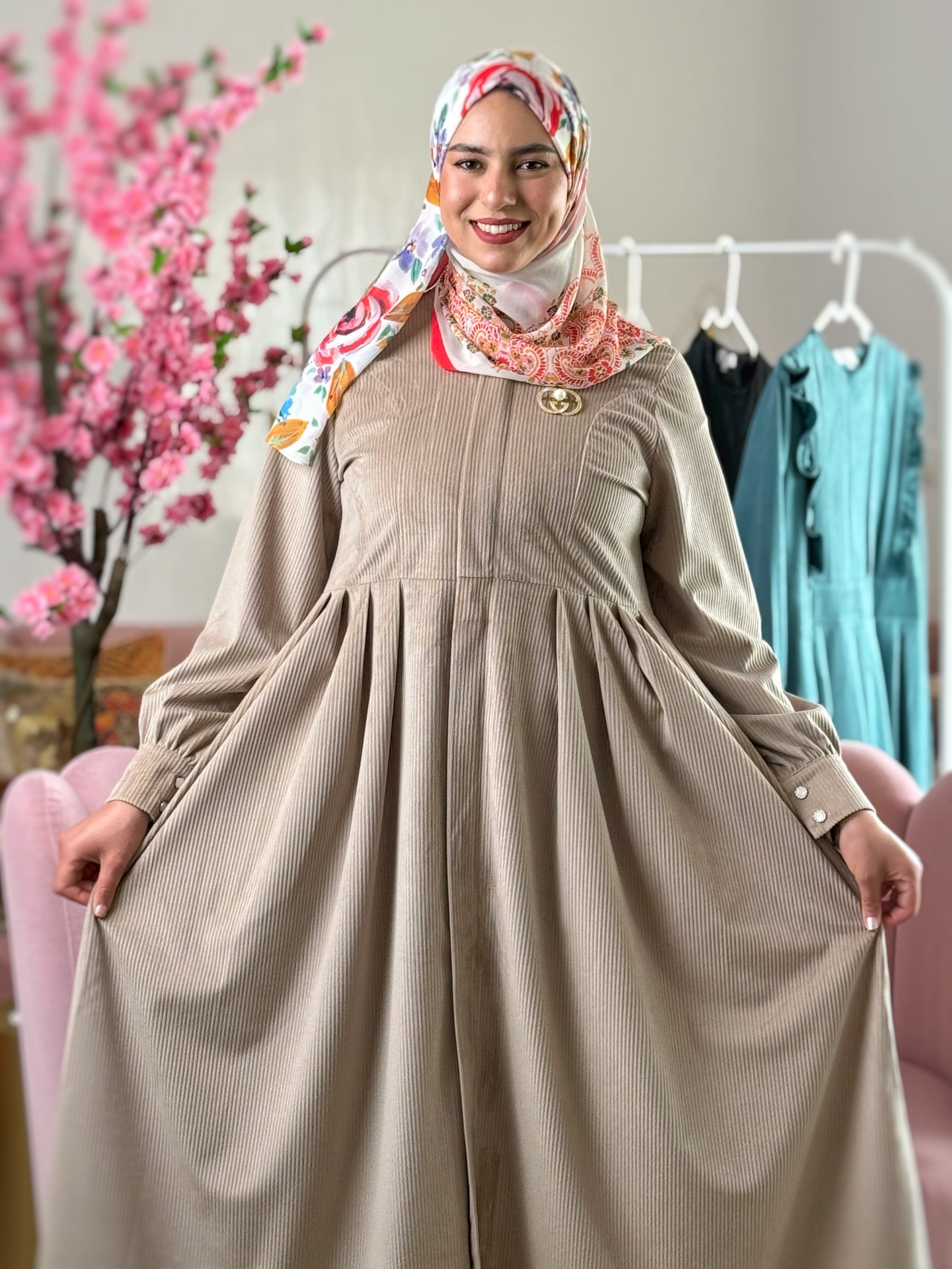 Robe SOUHAILA Beige