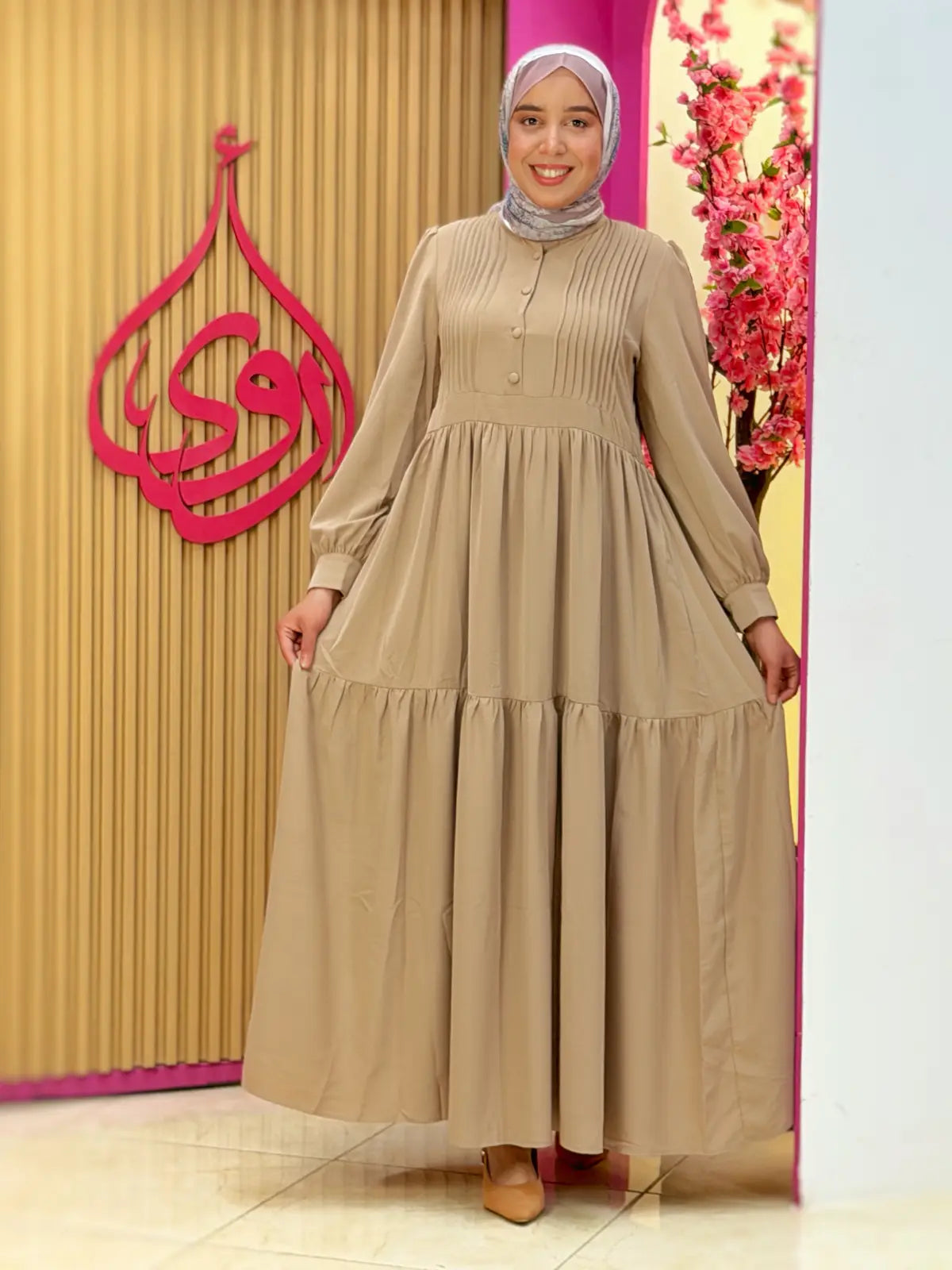 فستان نور بيج