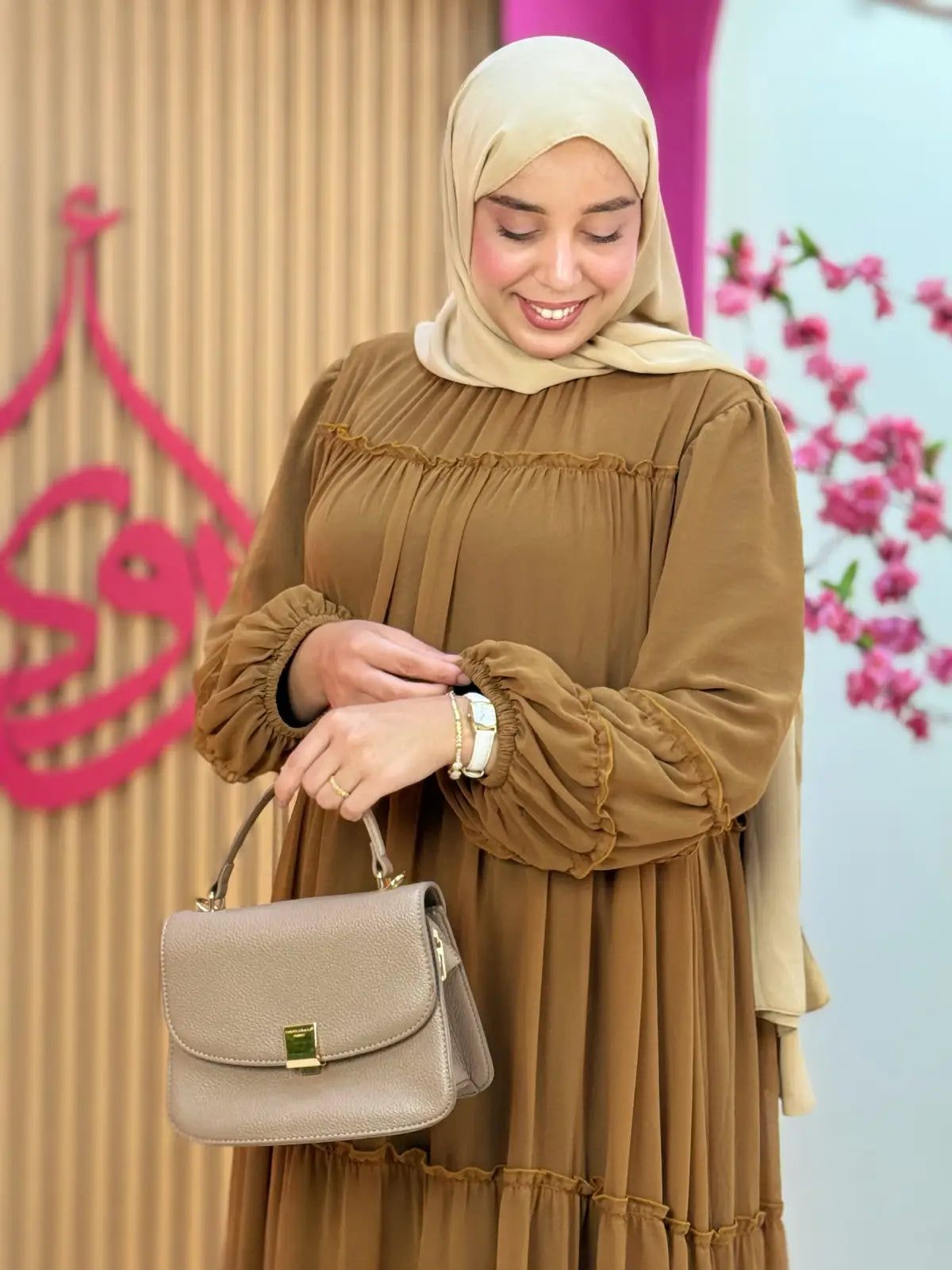 فستان روح بني
