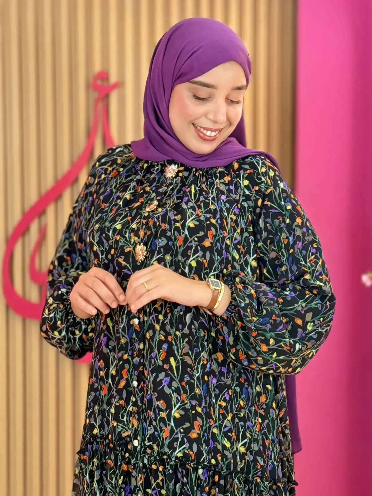 فستان إيلاف أسود