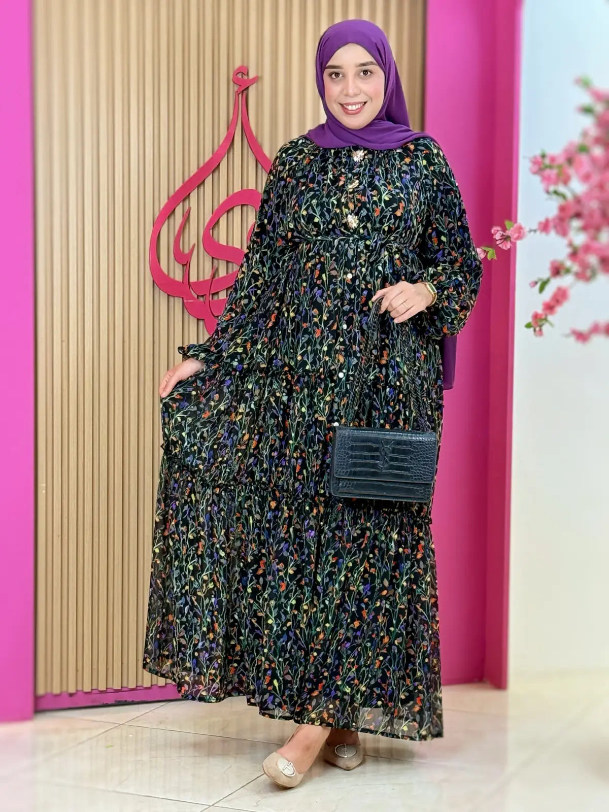 فستان إيلاف أسود