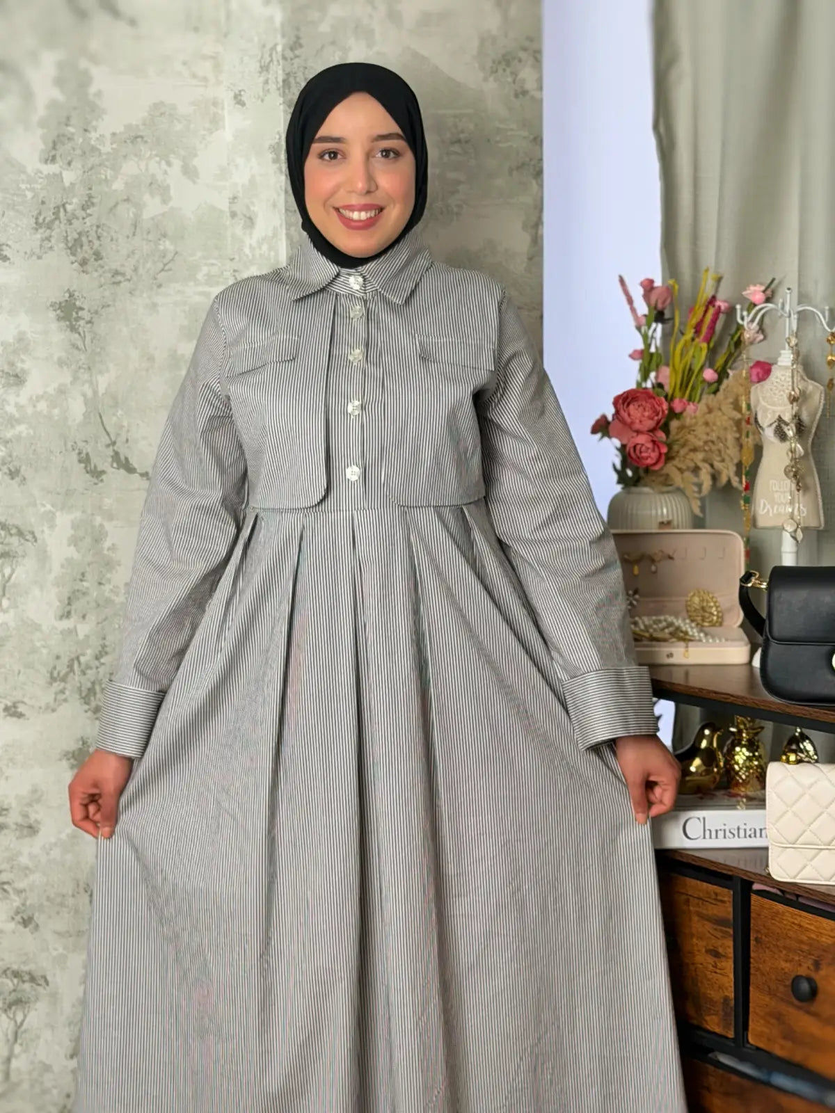 فستان ماية مخطط
