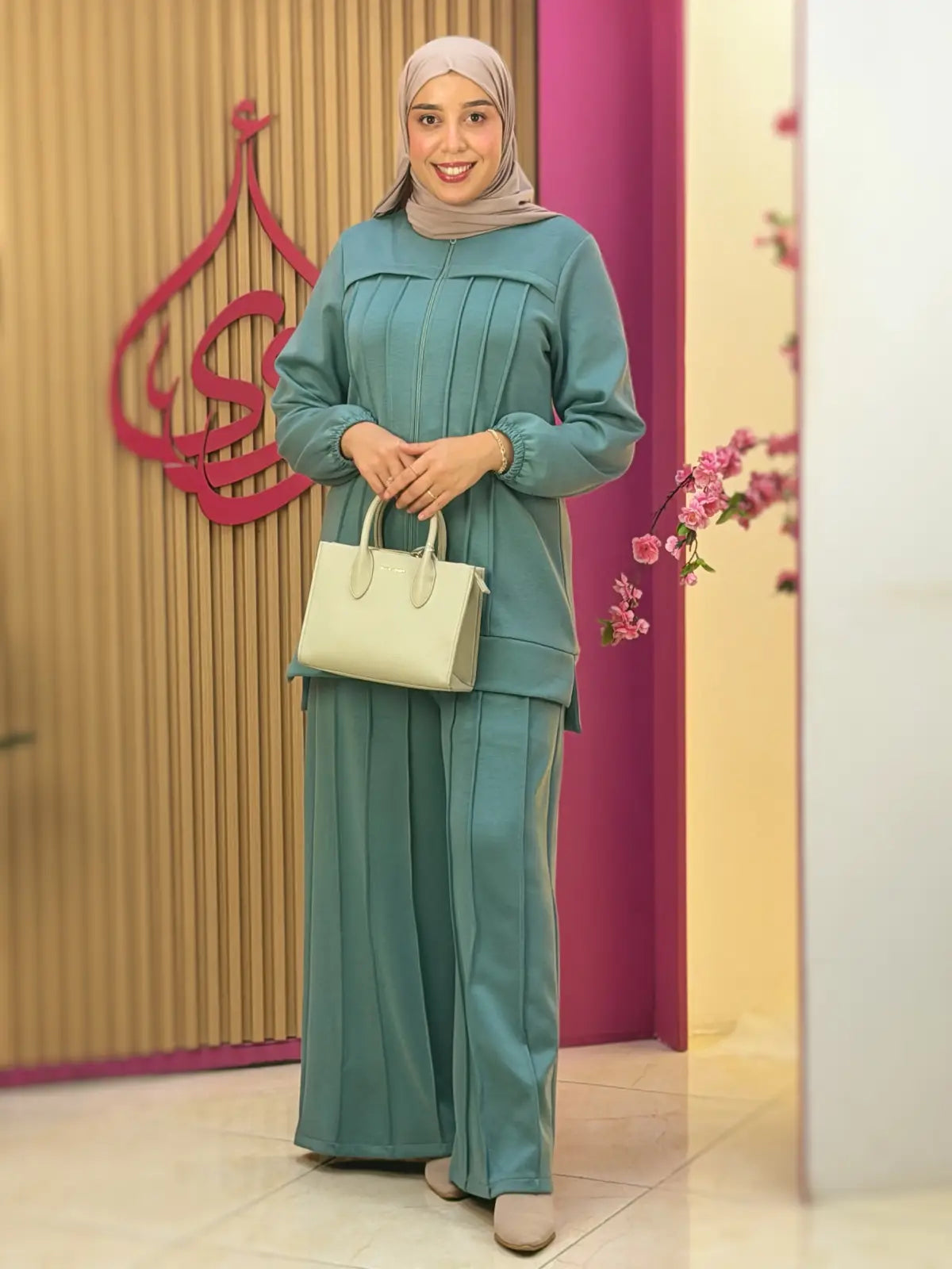 طقم ريم أخضر