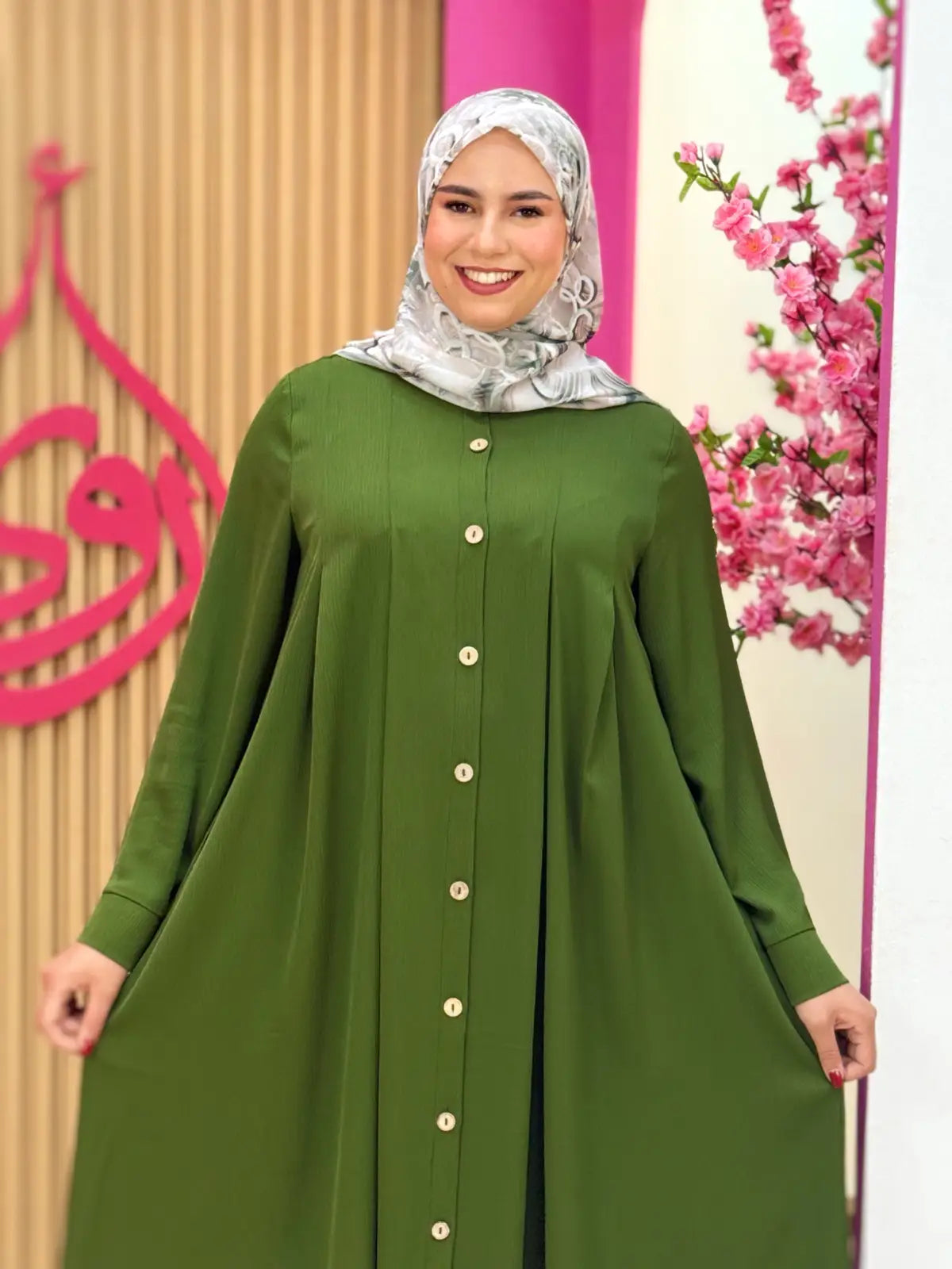 عباية مرام أخضر