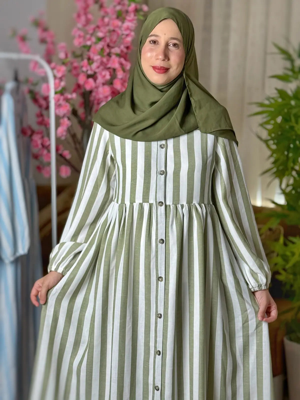 Robe BAHIA Rayée Vert