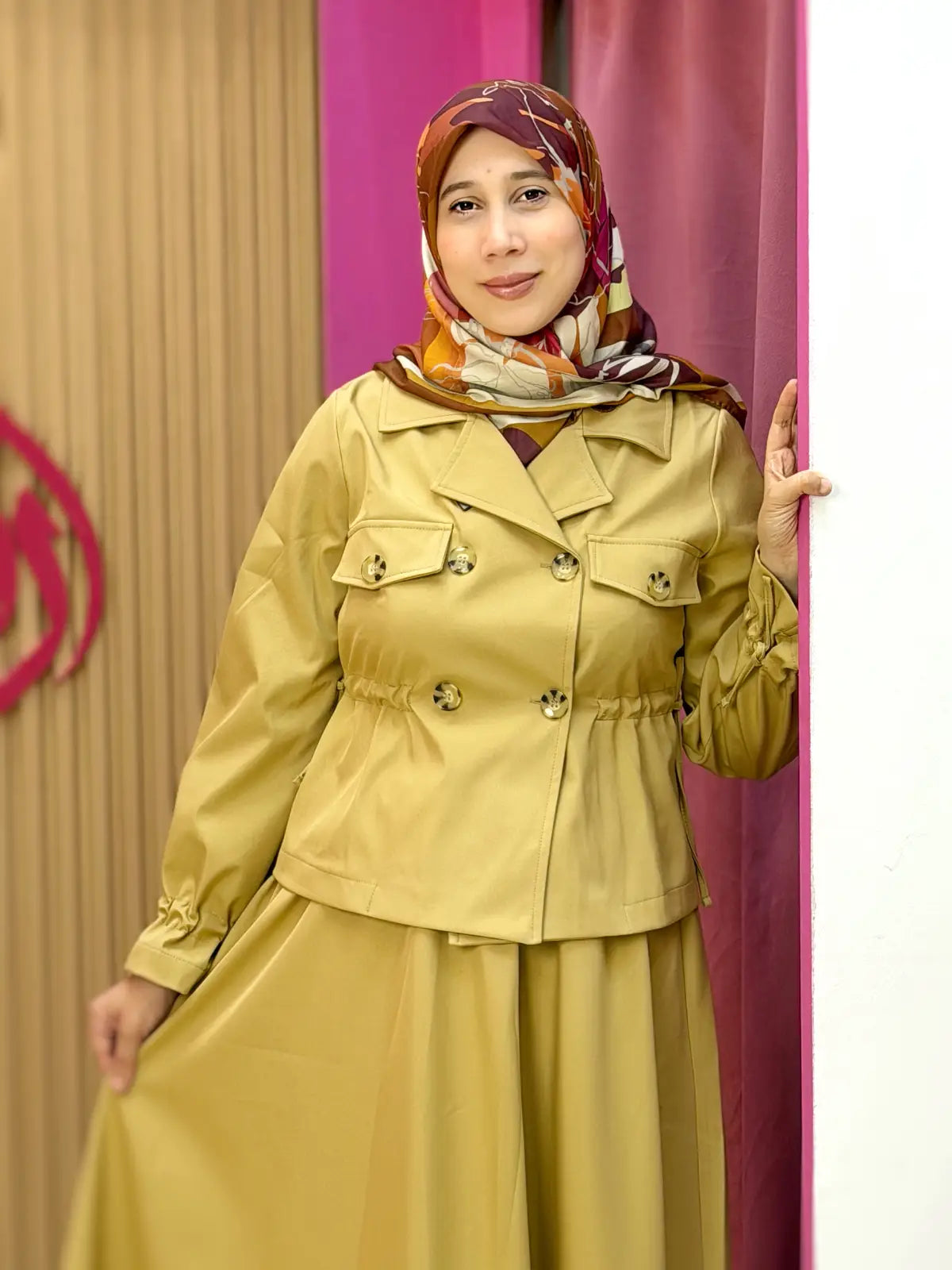 طقم غيمة بيج