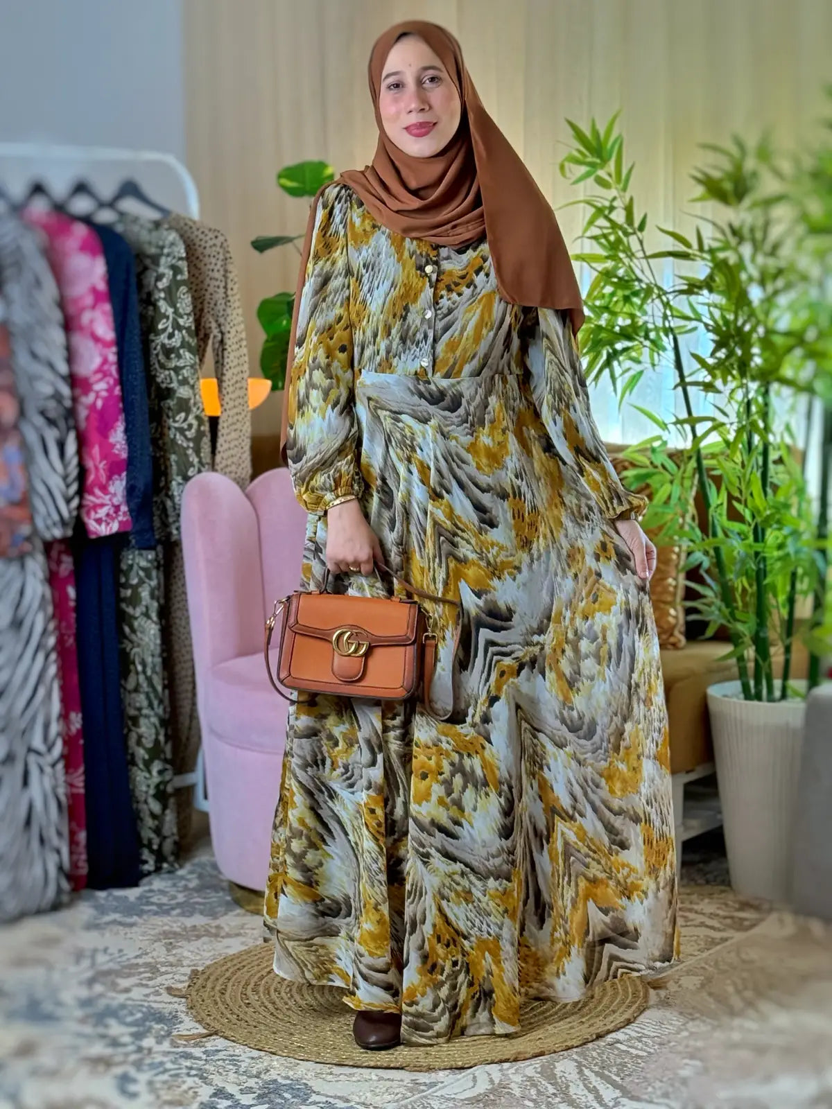 فستان فنة أصفر