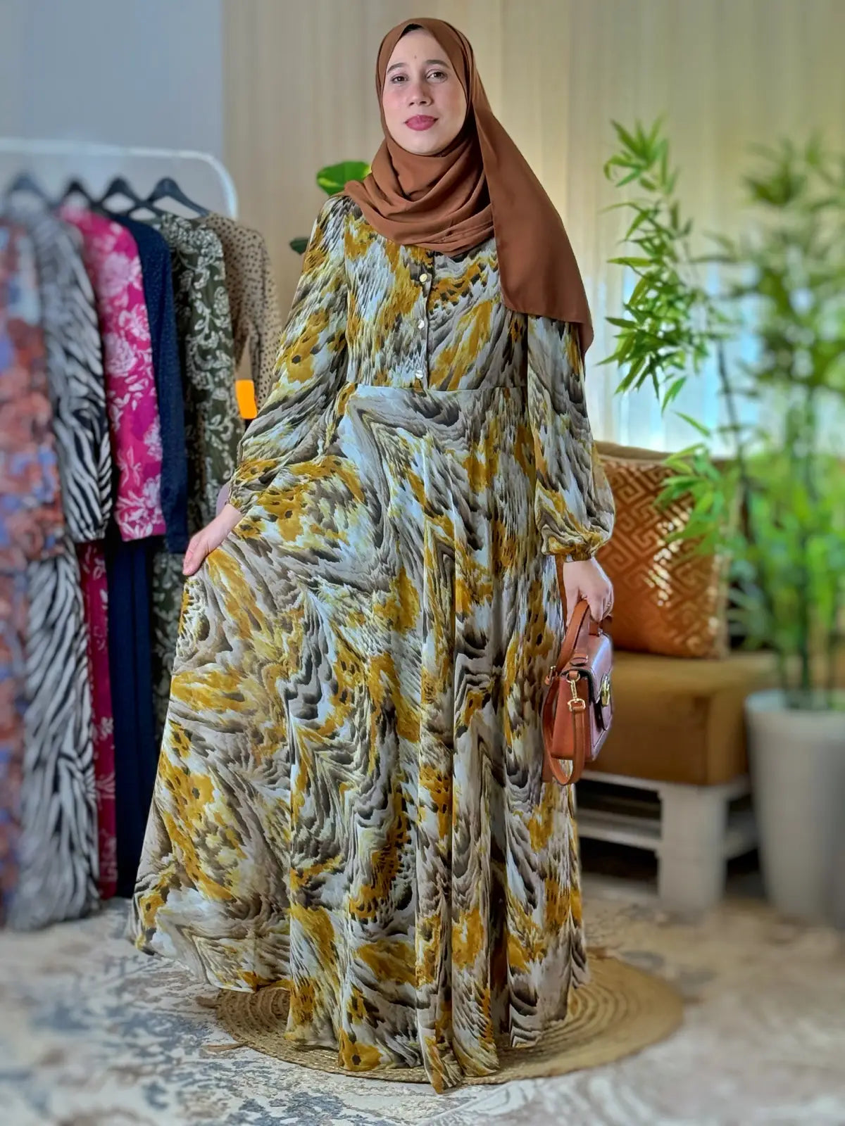 فستان فنة أصفر