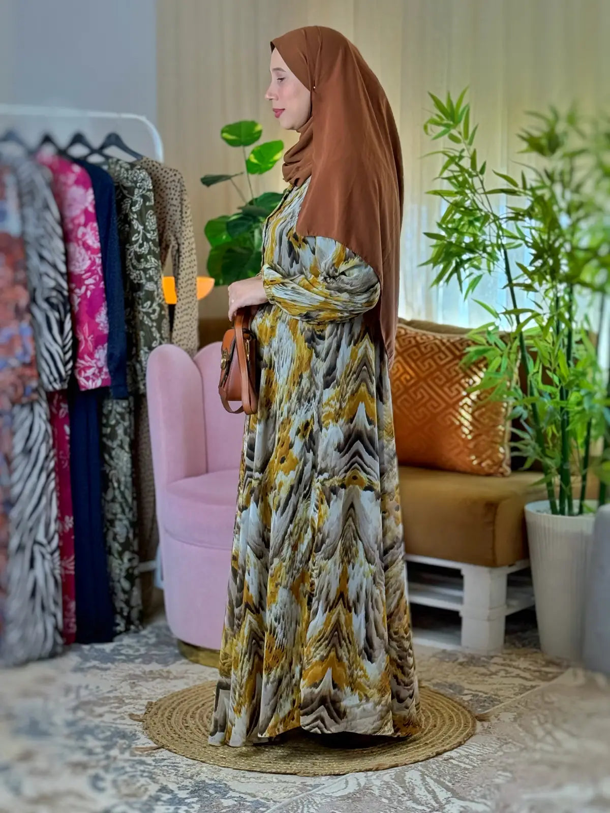 فستان فنة أصفر