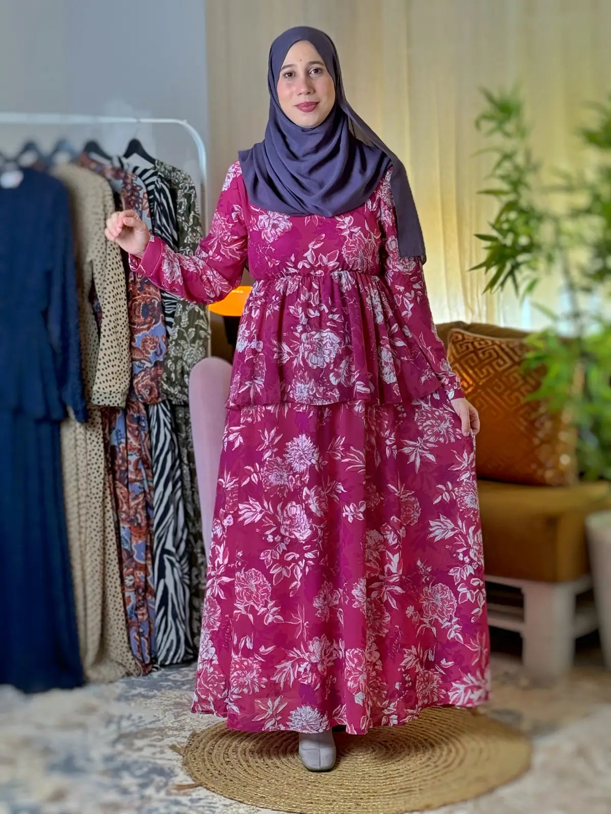 فستان نهى فوشيا