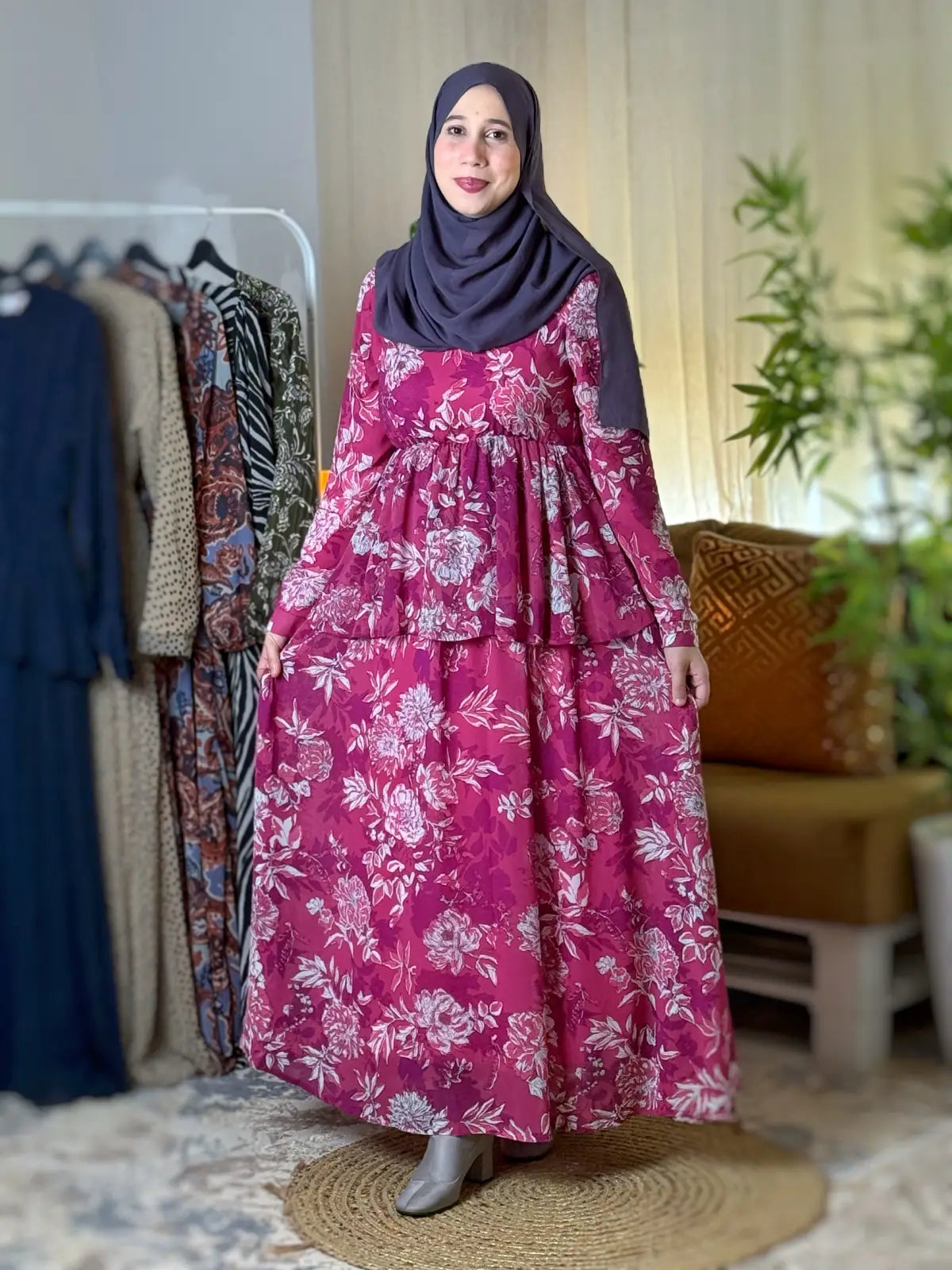 فستان نهى فوشيا