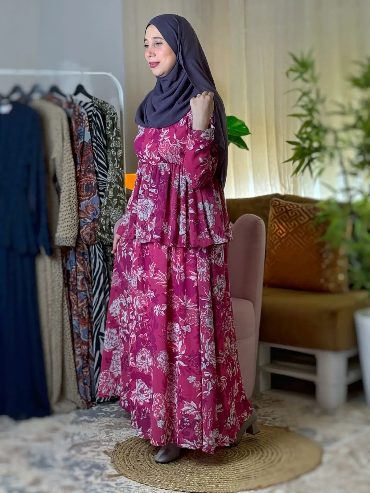 فستان نهى فوشيا