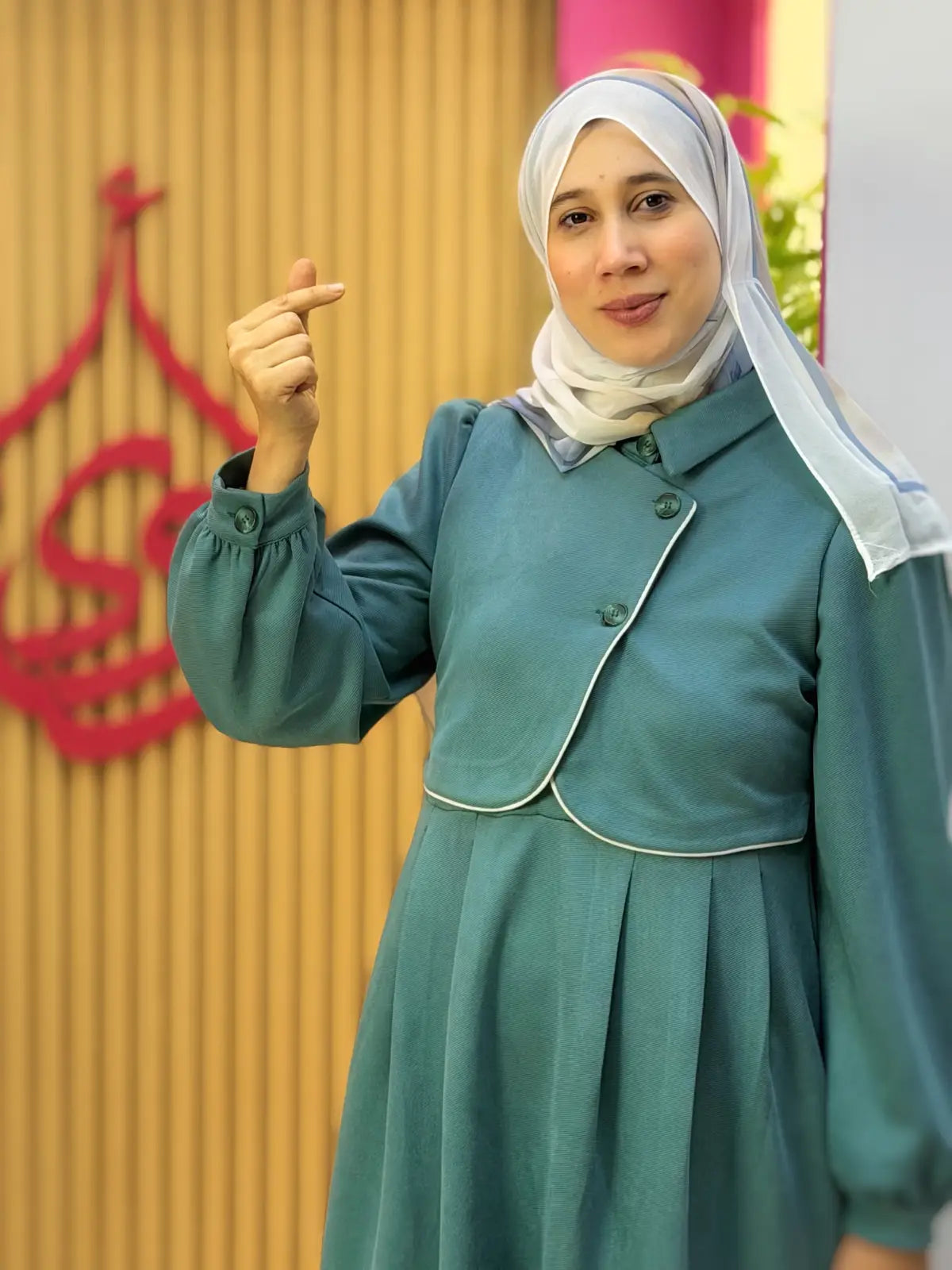 فستان طِيب تركوازي