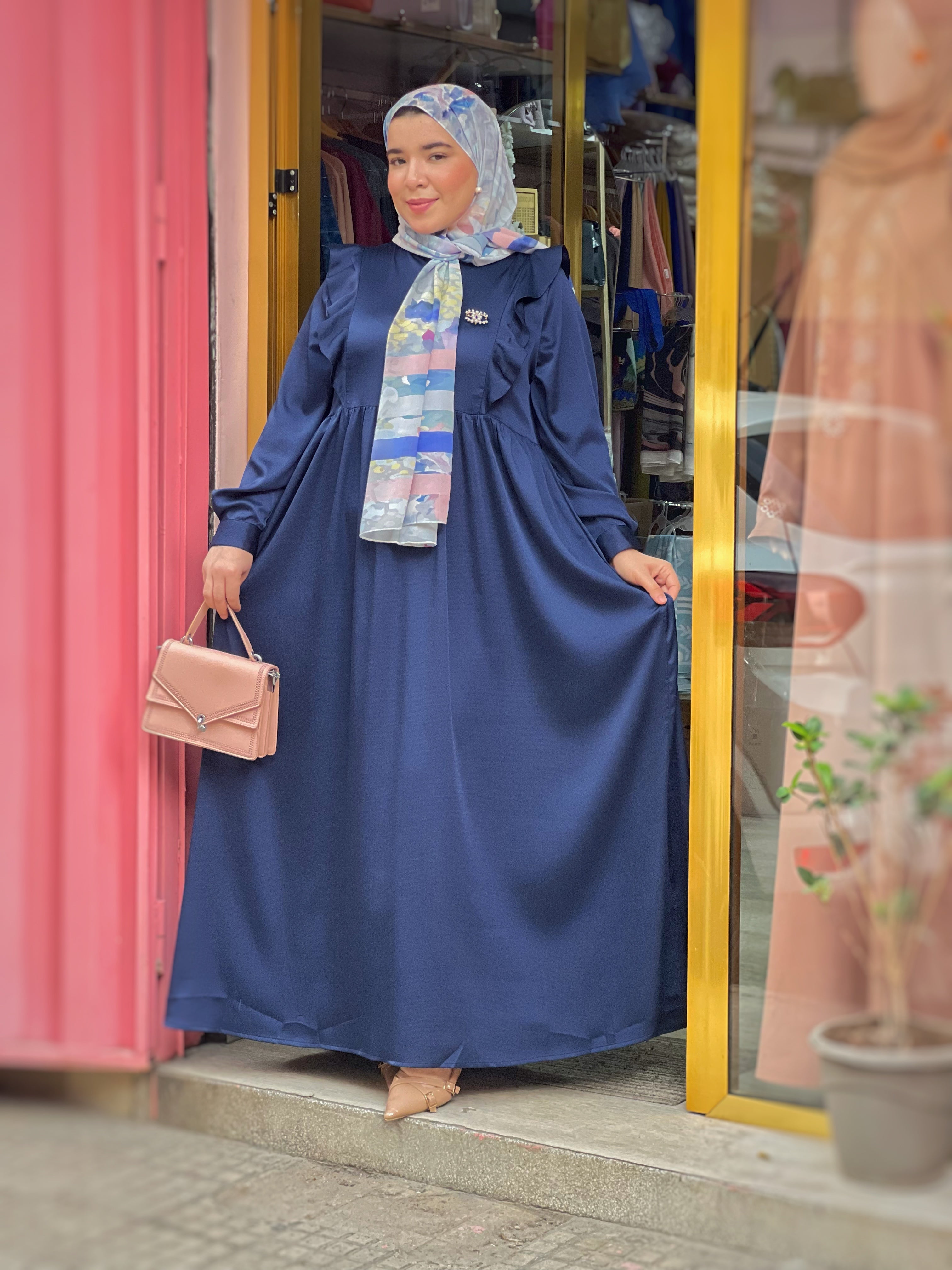 Robe JAWAHIR Bleu Marine