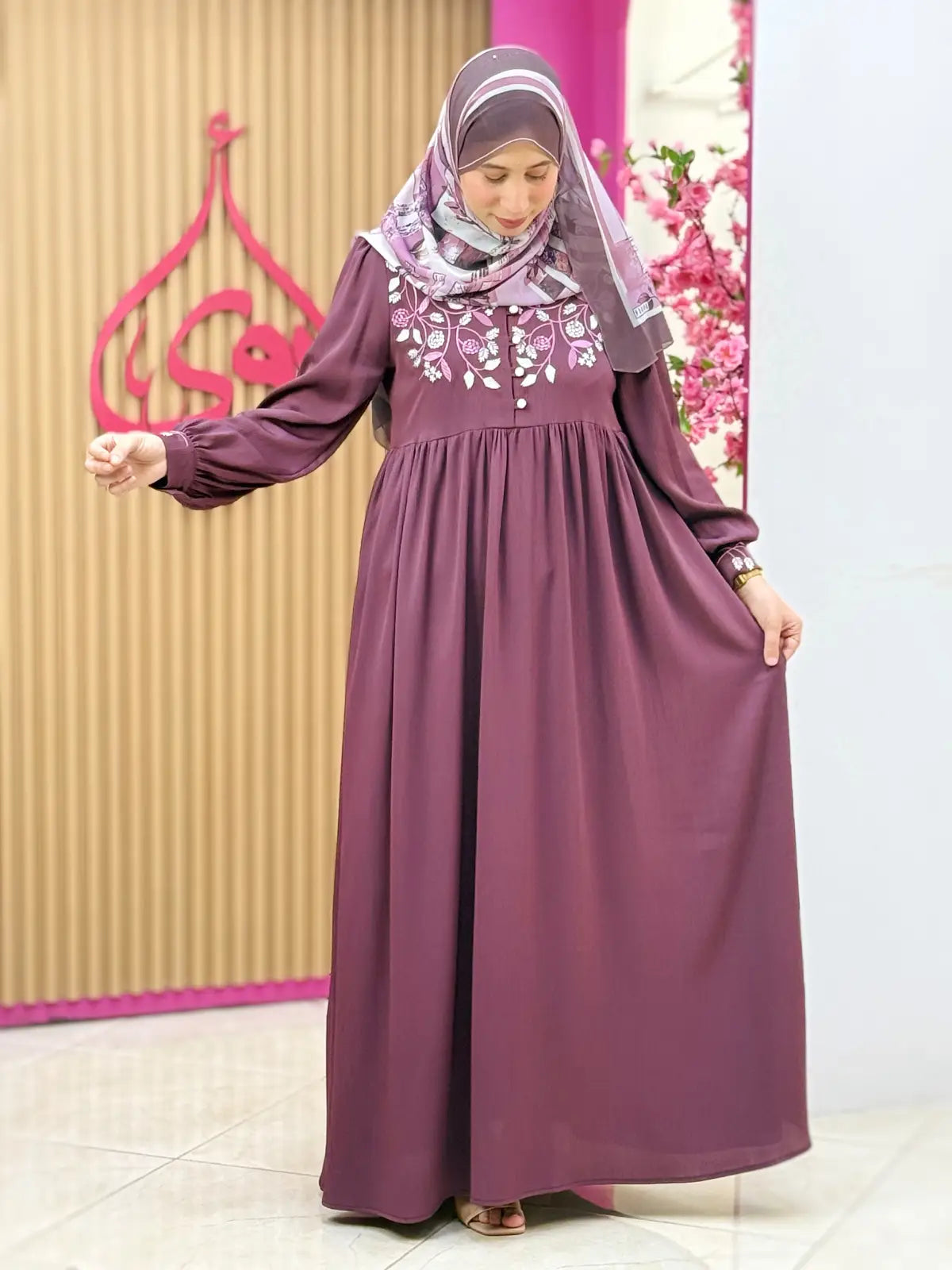 فستان هيام أرجواني