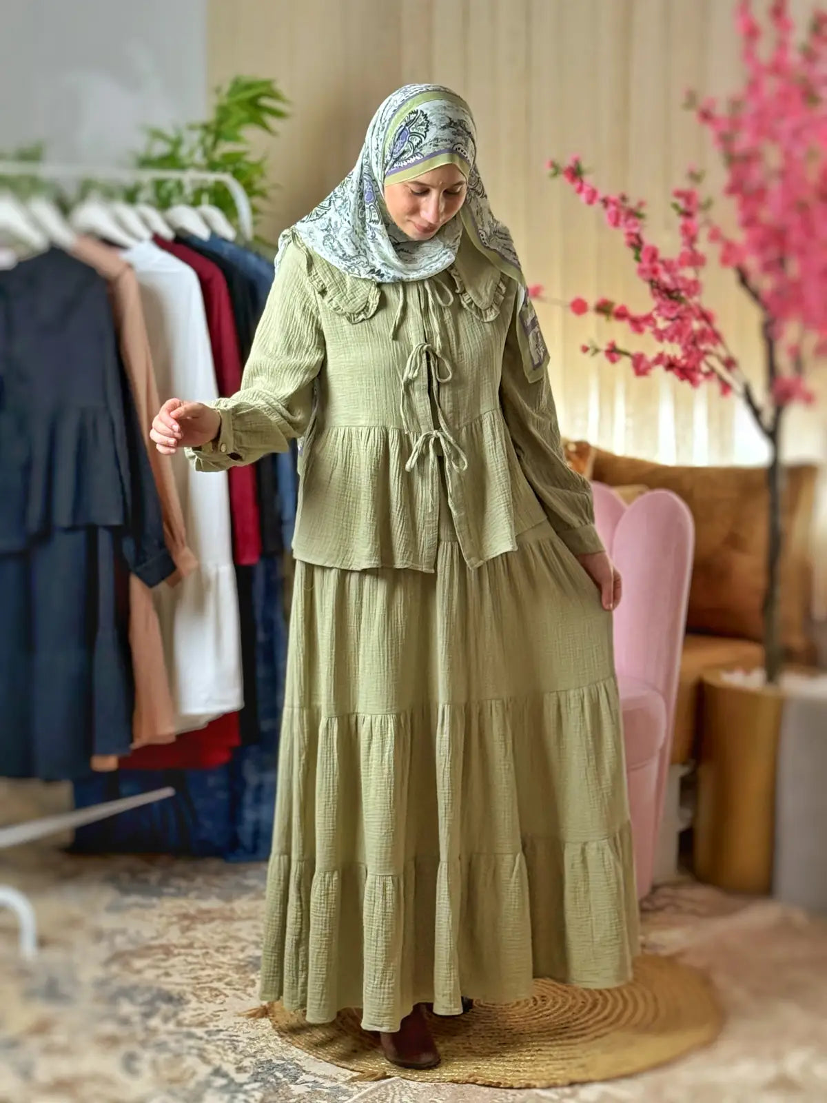 طقم خيال أخضر