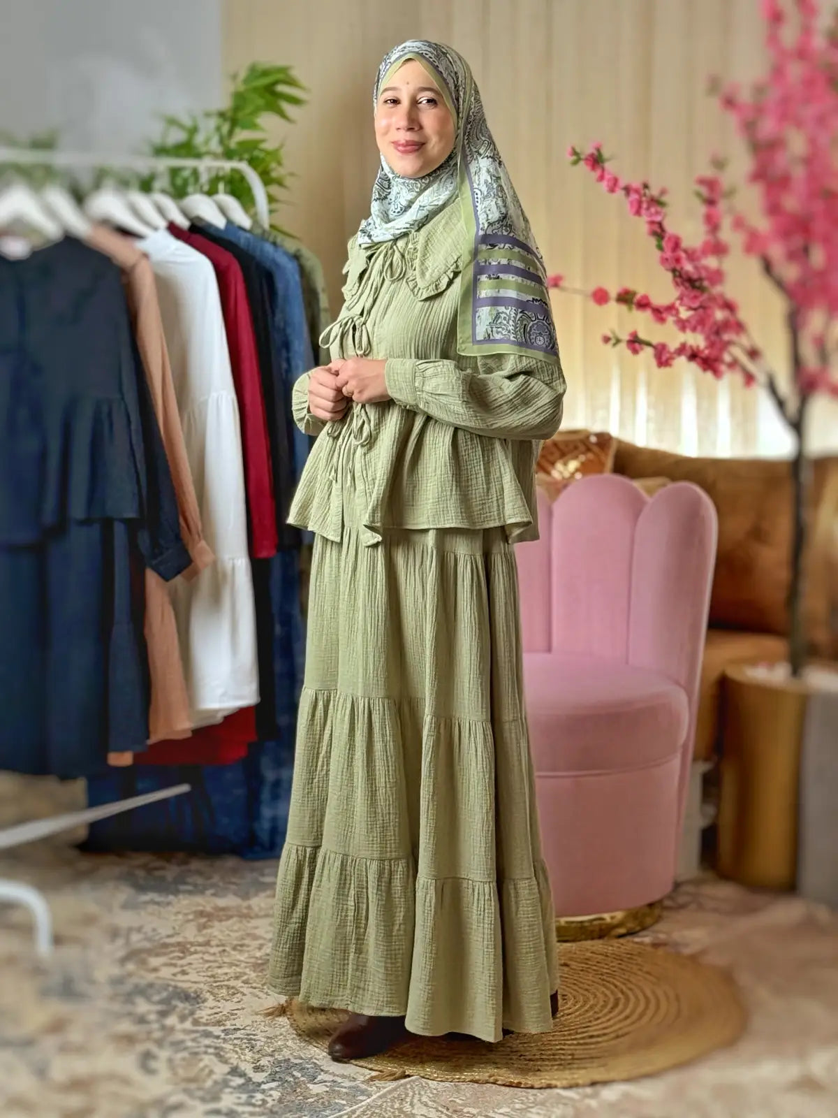 طقم خيال أخضر