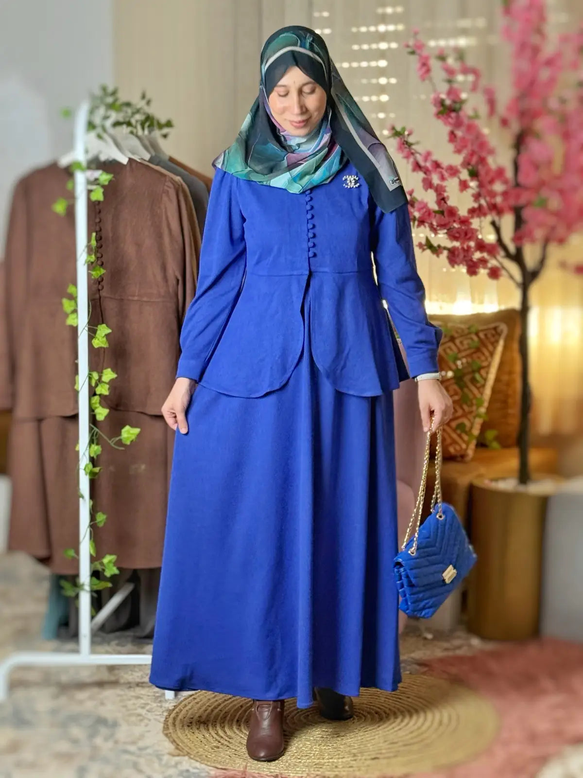 طقم رقية أزرق ملكي