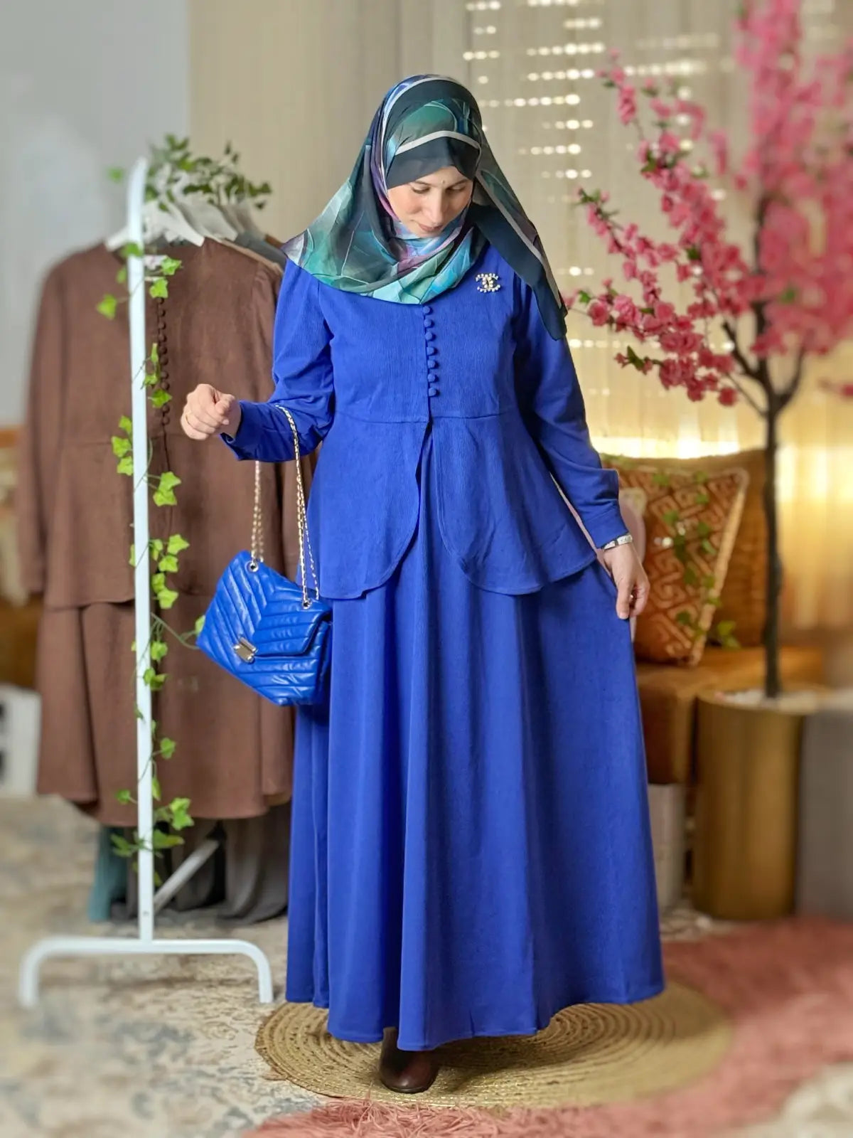 طقم رقية أزرق ملكي