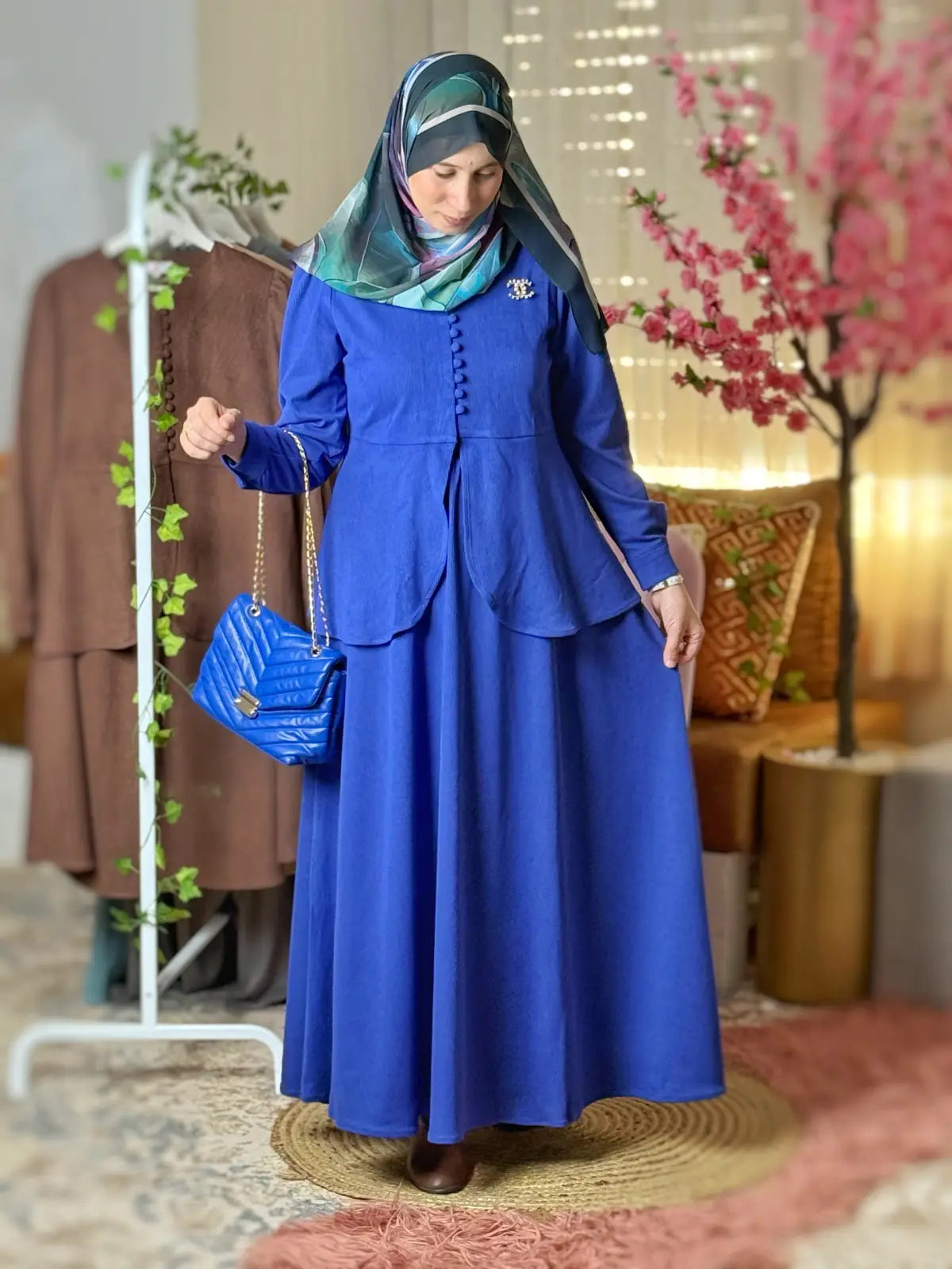 طقم رقية أزرق ملكي