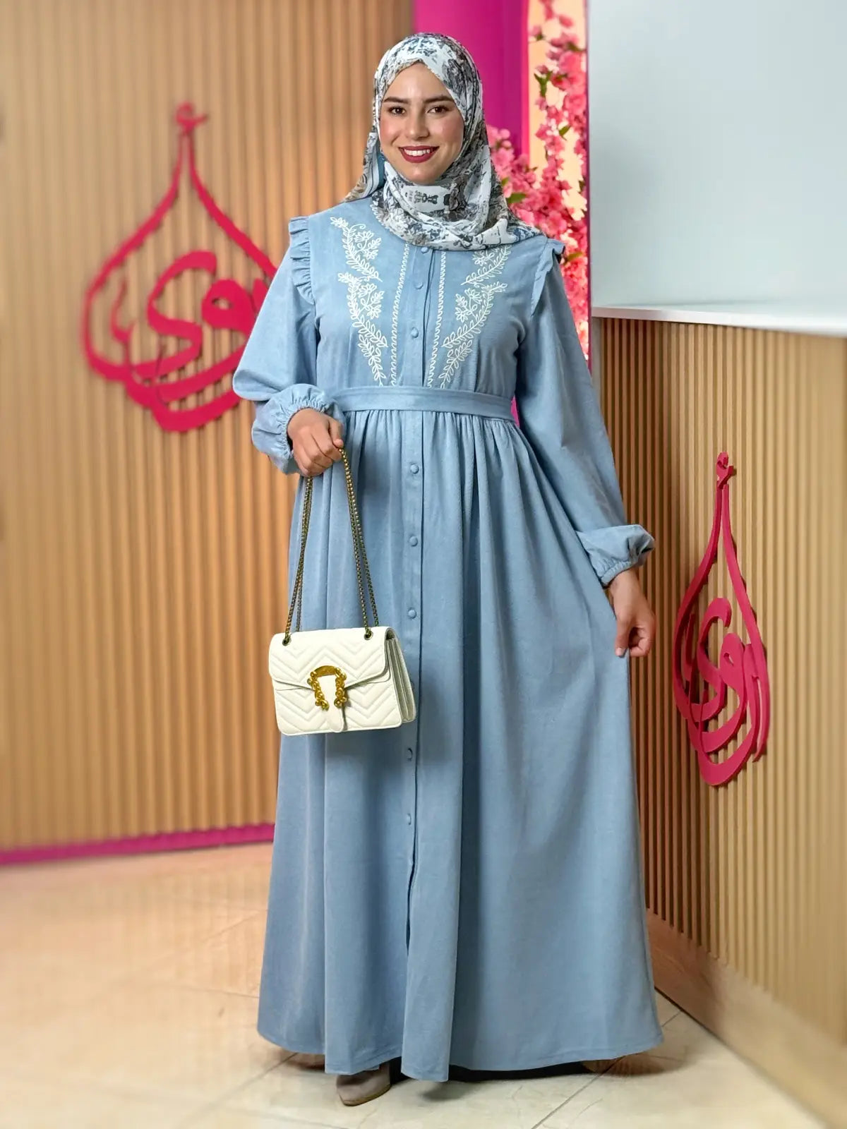 فستان سيرين أزرق سماوي