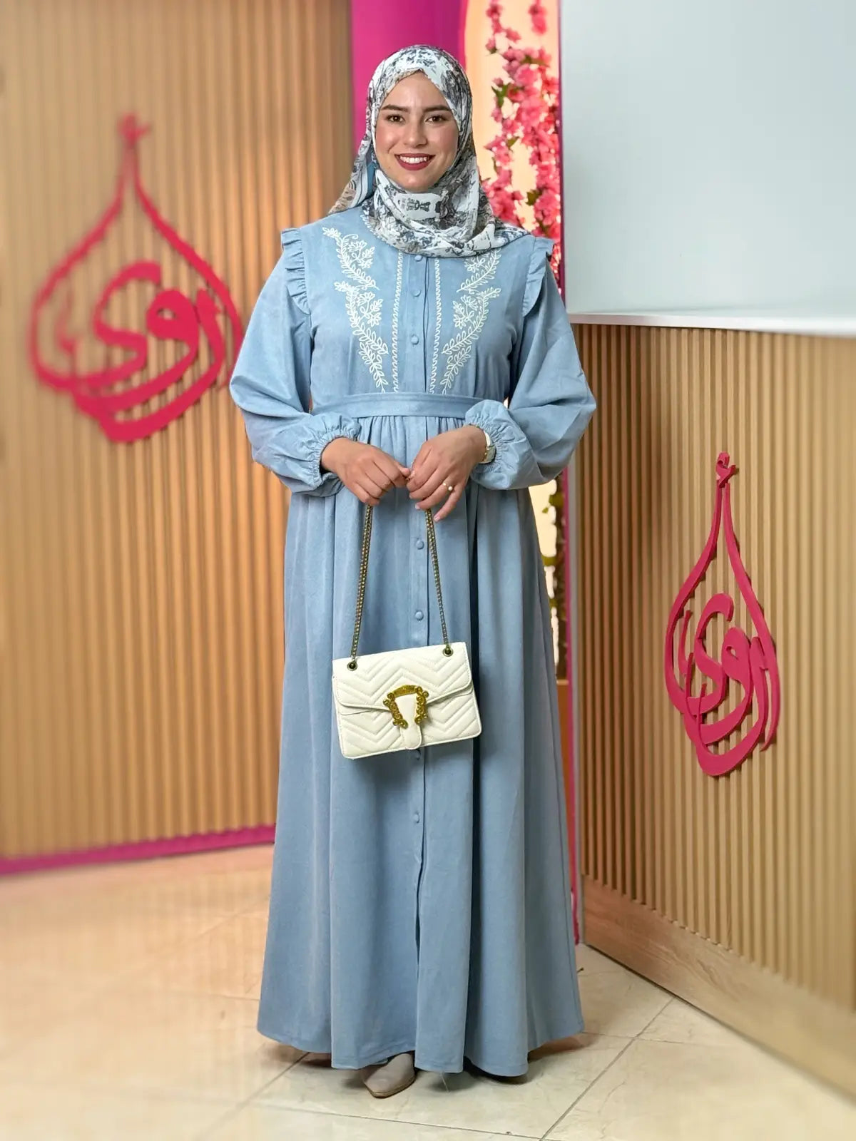 فستان سيرين أزرق سماوي