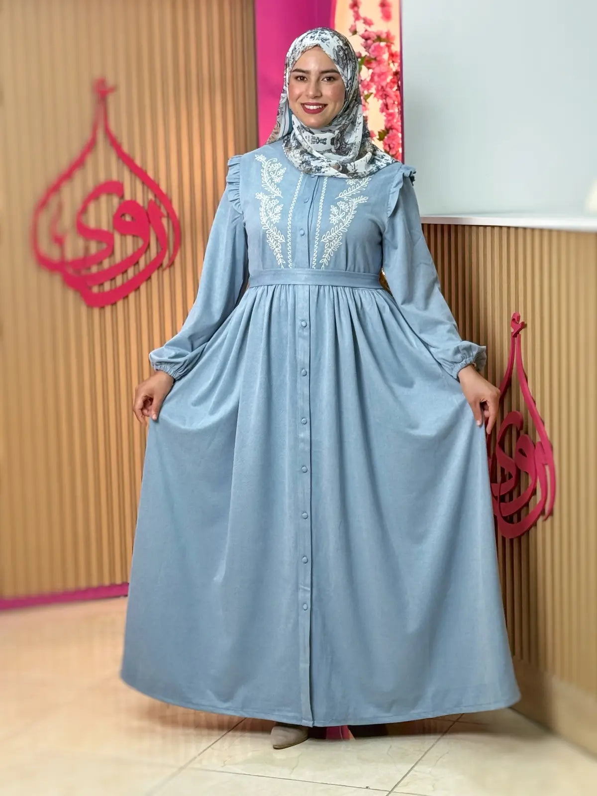 فستان سيرين أزرق سماوي