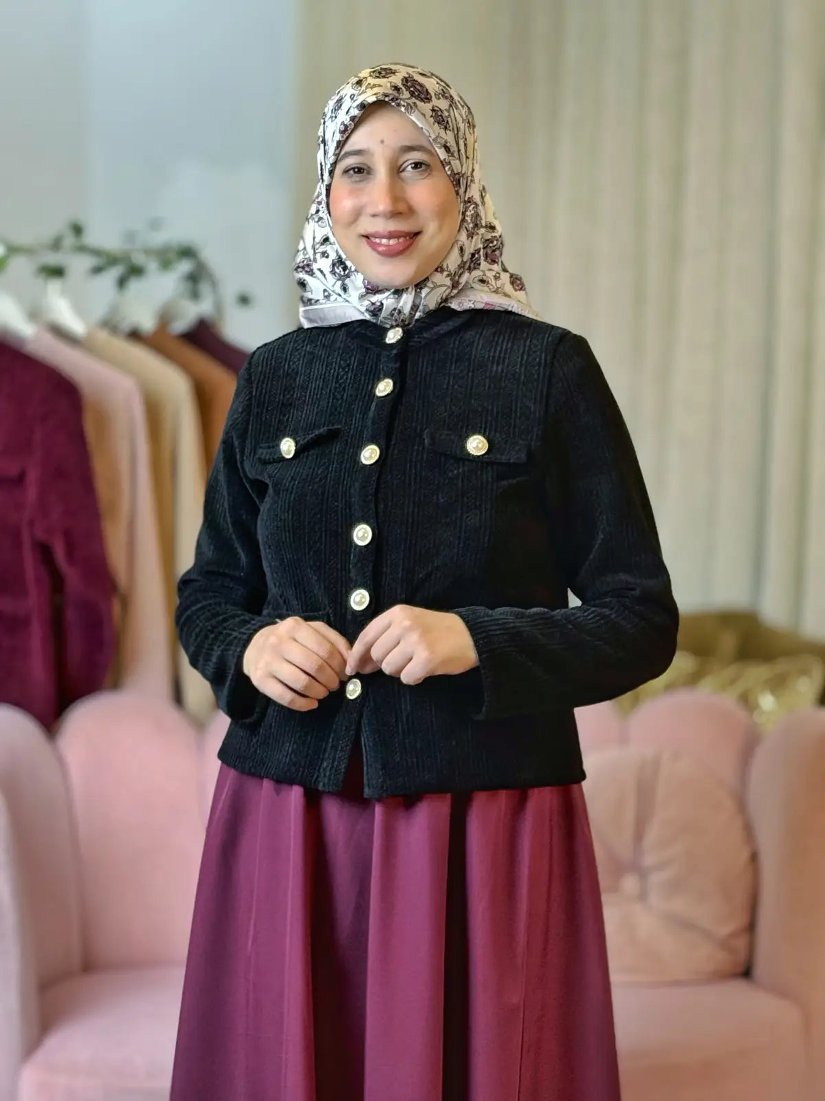 سترة فرح أسود