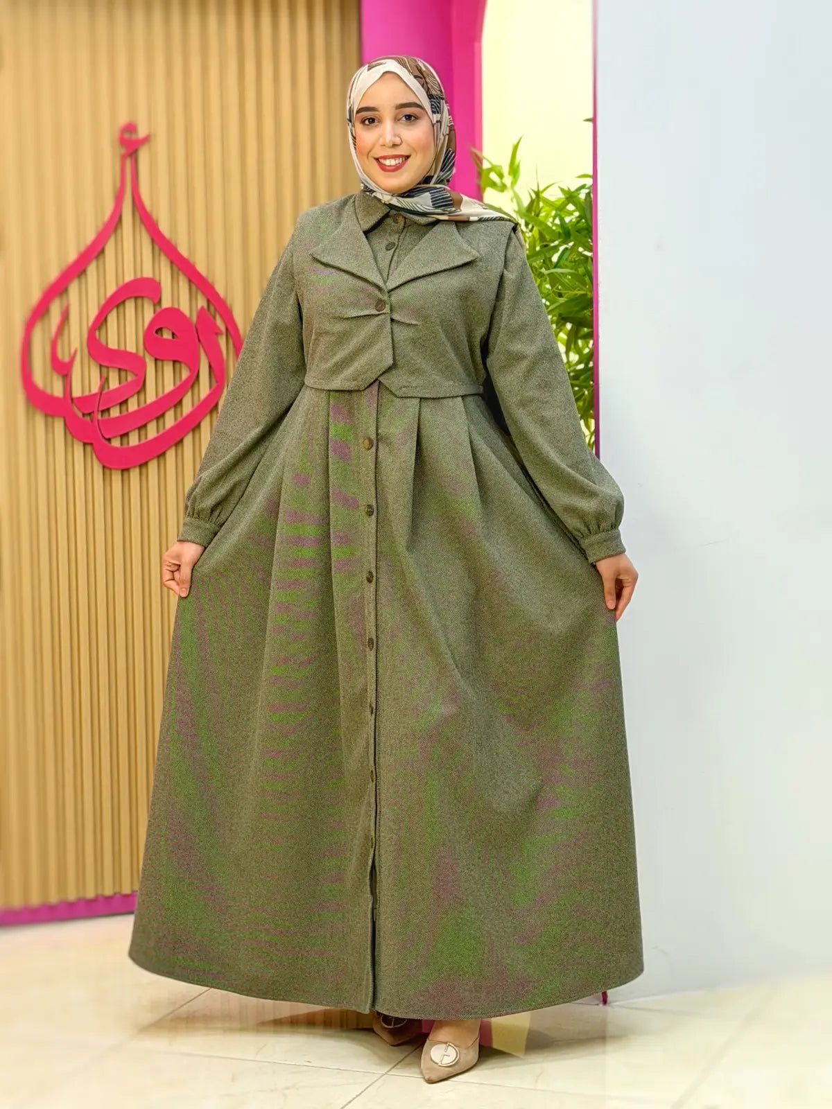 فستان توبة أخضر