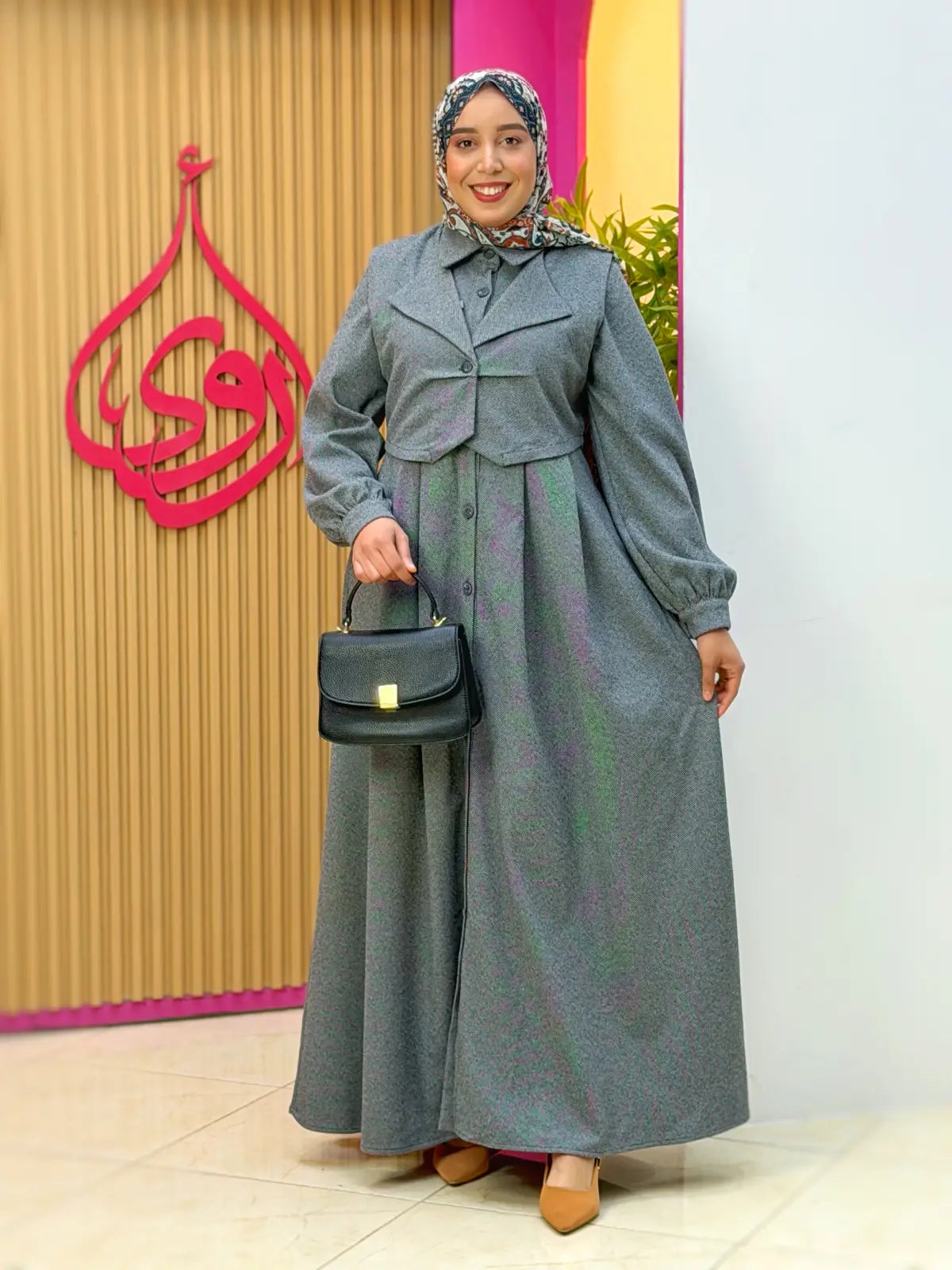 فستان توبة أزرق