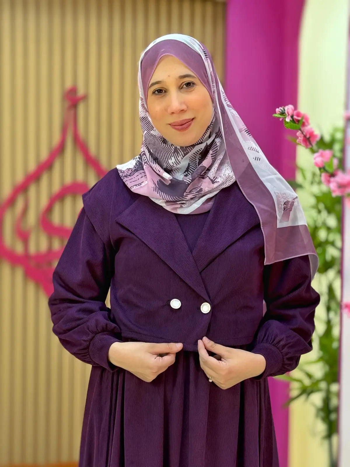 فستان لورا بنفسجي